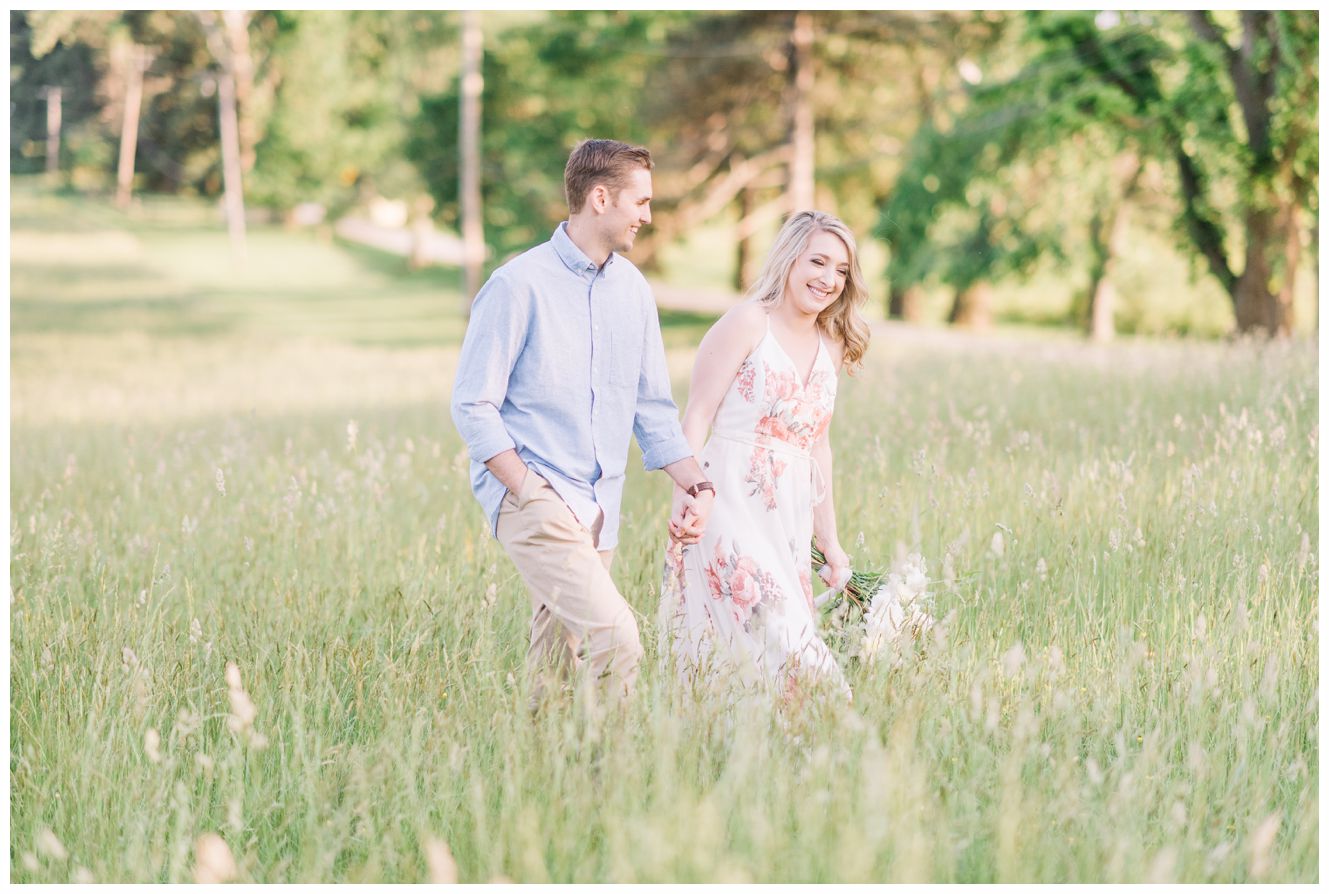 Spring Engagement at Belmont Manor Historic Park in Elkridge, Maryland by Maryland Photographer Megan Bennett Photography 