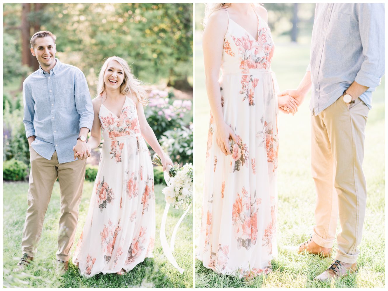Spring Engagement at Belmont Manor Historic Park in Elkridge, Maryland by Maryland Photographer Megan Bennett Photography 