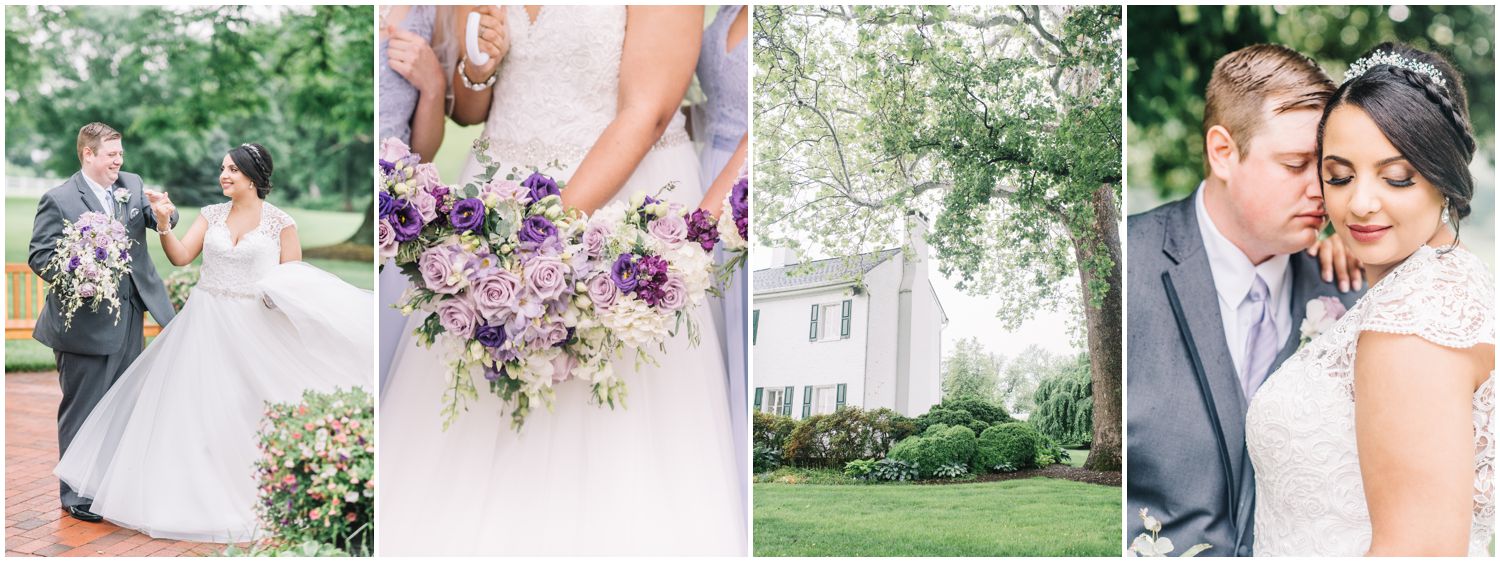Rainy Spring Wedding At Swan Harbor Farm with Disney Inspired Wedding Details by Maryland Photographer Megan Bennett Photography