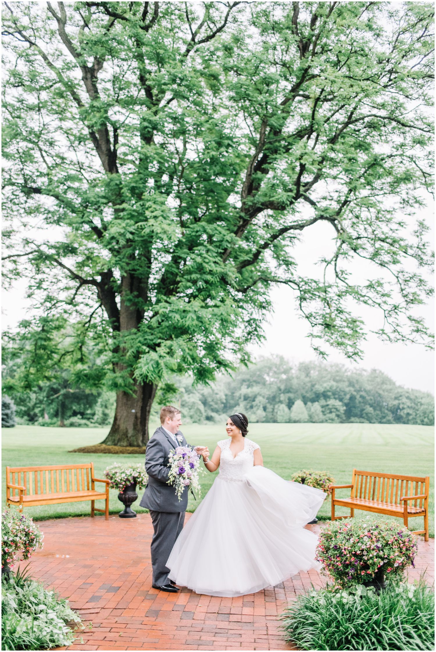 Rainy Spring Wedding At Swan Harbor Farm with Disney Inspired Wedding Details by Maryland Photographer Megan Bennett Photography