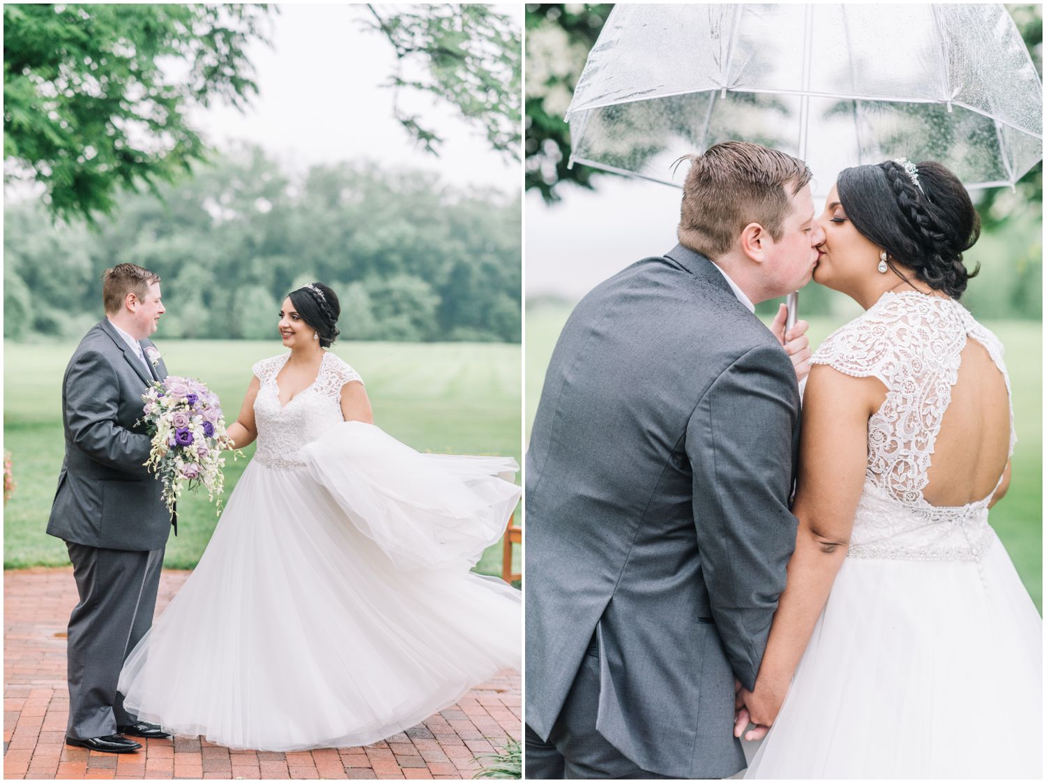 Rainy Spring Wedding At Swan Harbor Farm with Disney Inspired Wedding Details by Maryland Photographer Megan Bennett Photography
