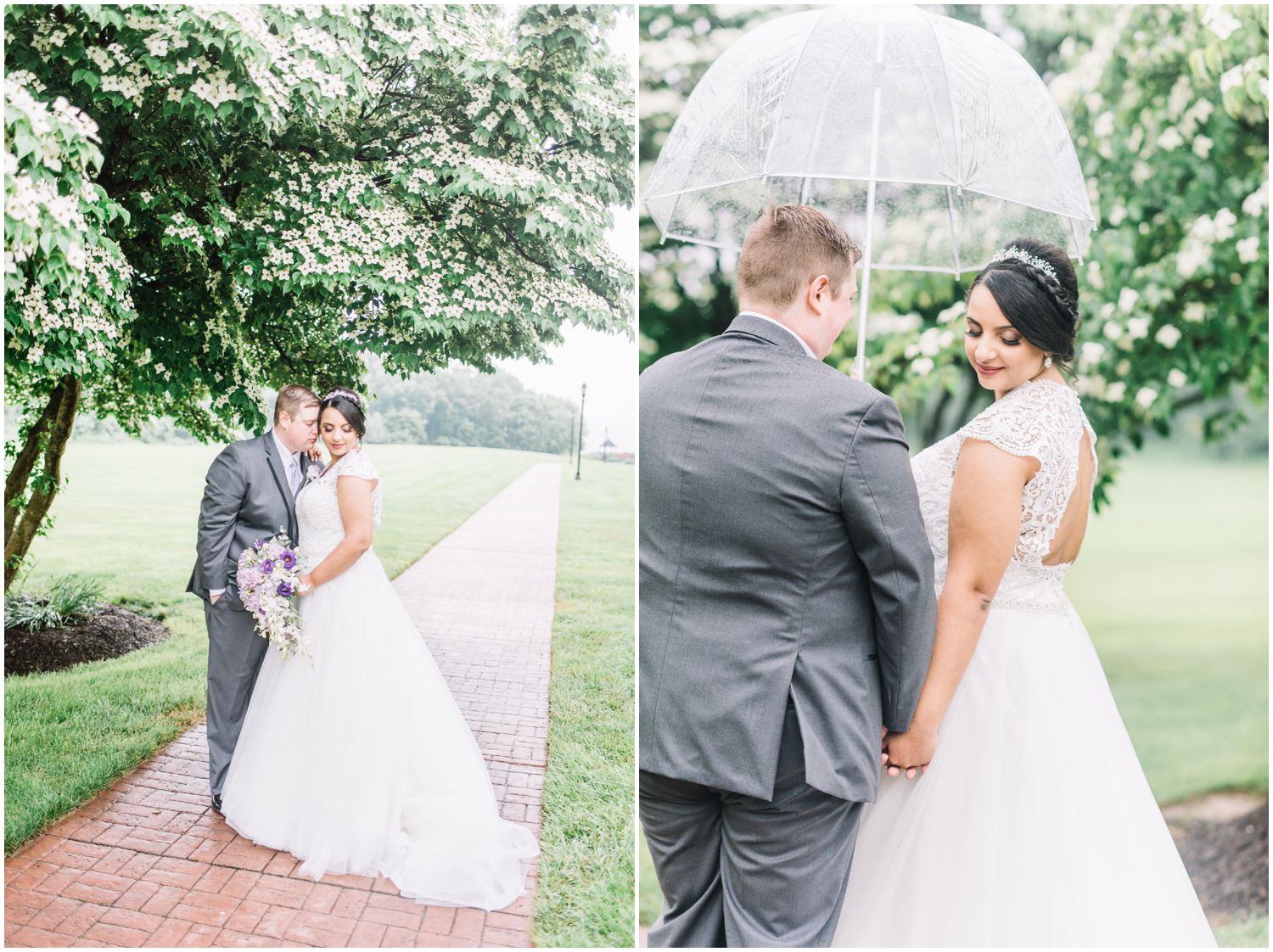 Rainy Spring Wedding At Swan Harbor Farm with Disney Inspired Wedding Details by Maryland Photographer Megan Bennett Photography