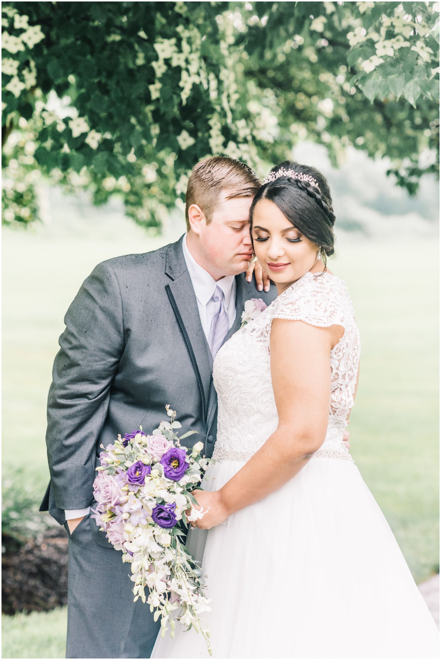 Rainy Spring Wedding At Swan Harbor Farm with Disney Inspired Wedding Details by Maryland Photographer Megan Bennett Photography