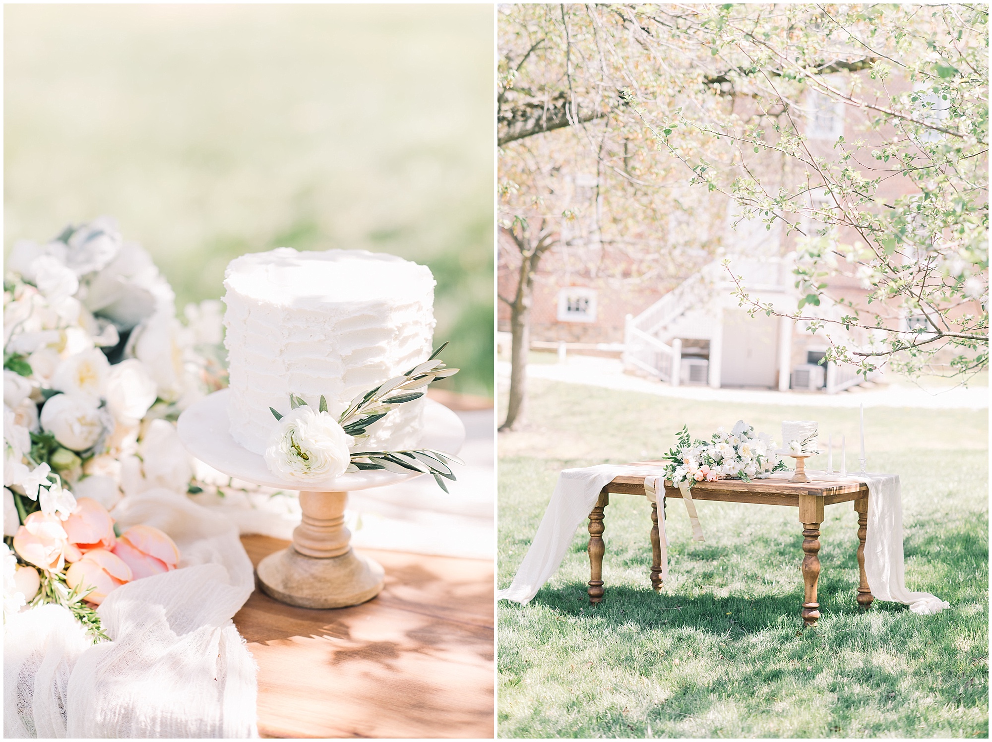 An Organic Inspired Spring Wedding Editorial by SD Events and Maryland Wedding Photographer Megan Bennett Photography at Historic London Town in Annapolis Maryland