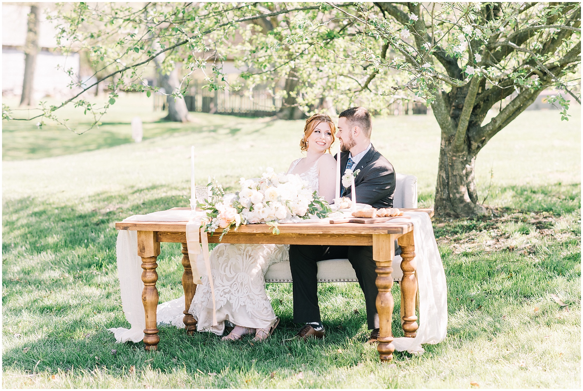 An Organic Inspired Spring Wedding Editorial by SD Events and Maryland Wedding Photographer Megan Bennett Photography at Historic London Town in Annapolis Maryland