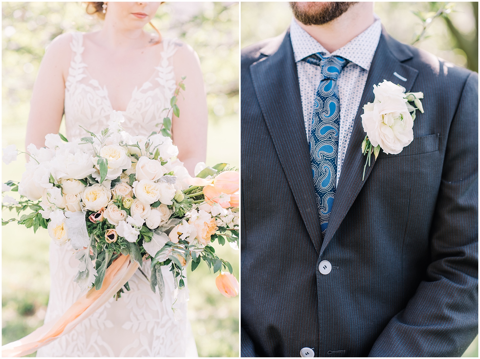 An Organic Inspired Spring Wedding Editorial by SD Events and Maryland Wedding Photographer Megan Bennett Photography at Historic London Town in Annapolis Maryland