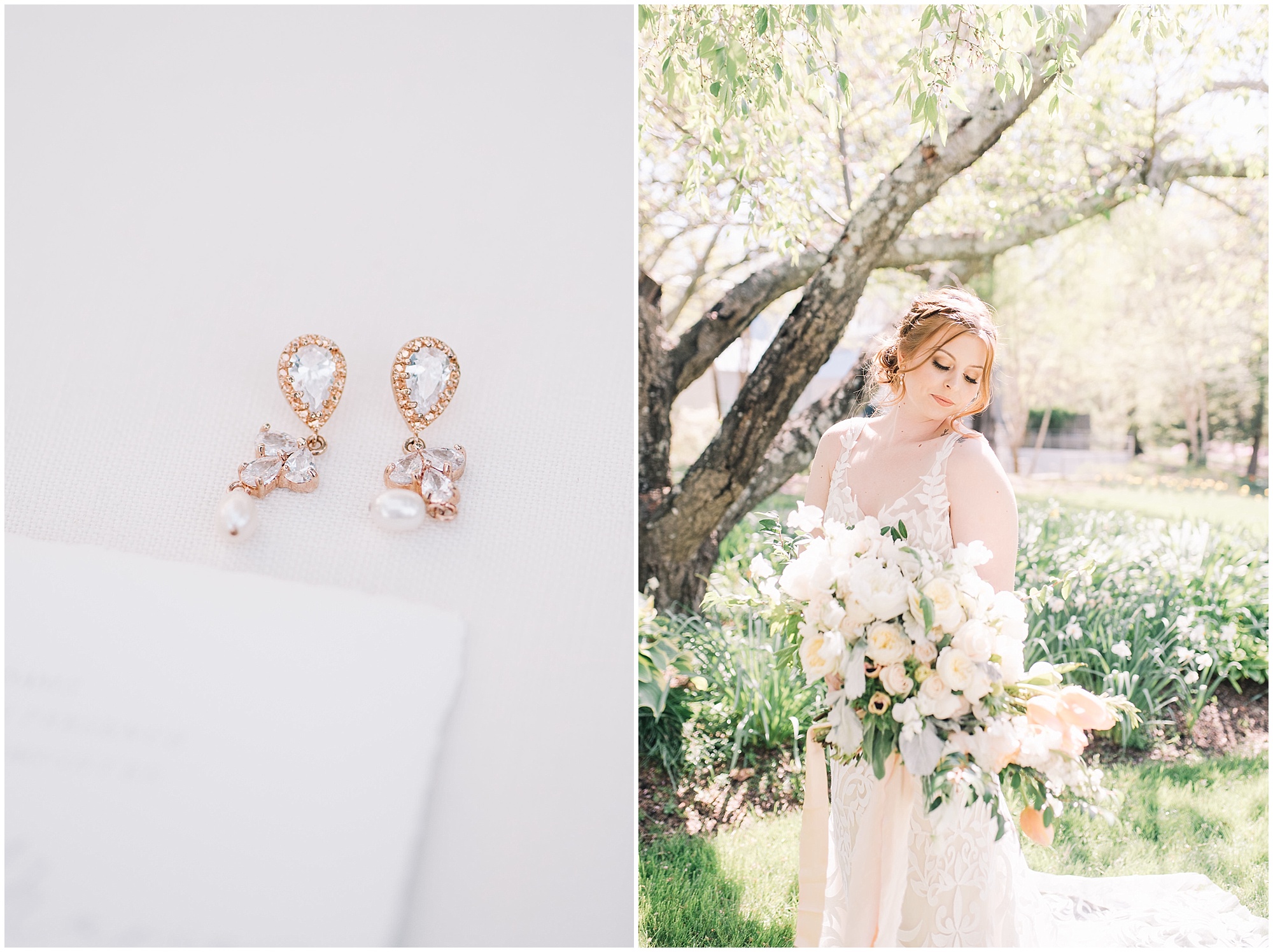 An Organic Inspired Spring Wedding Editorial by SD Events and Maryland Wedding Photographer Megan Bennett Photography at Historic London Town in Annapolis Maryland