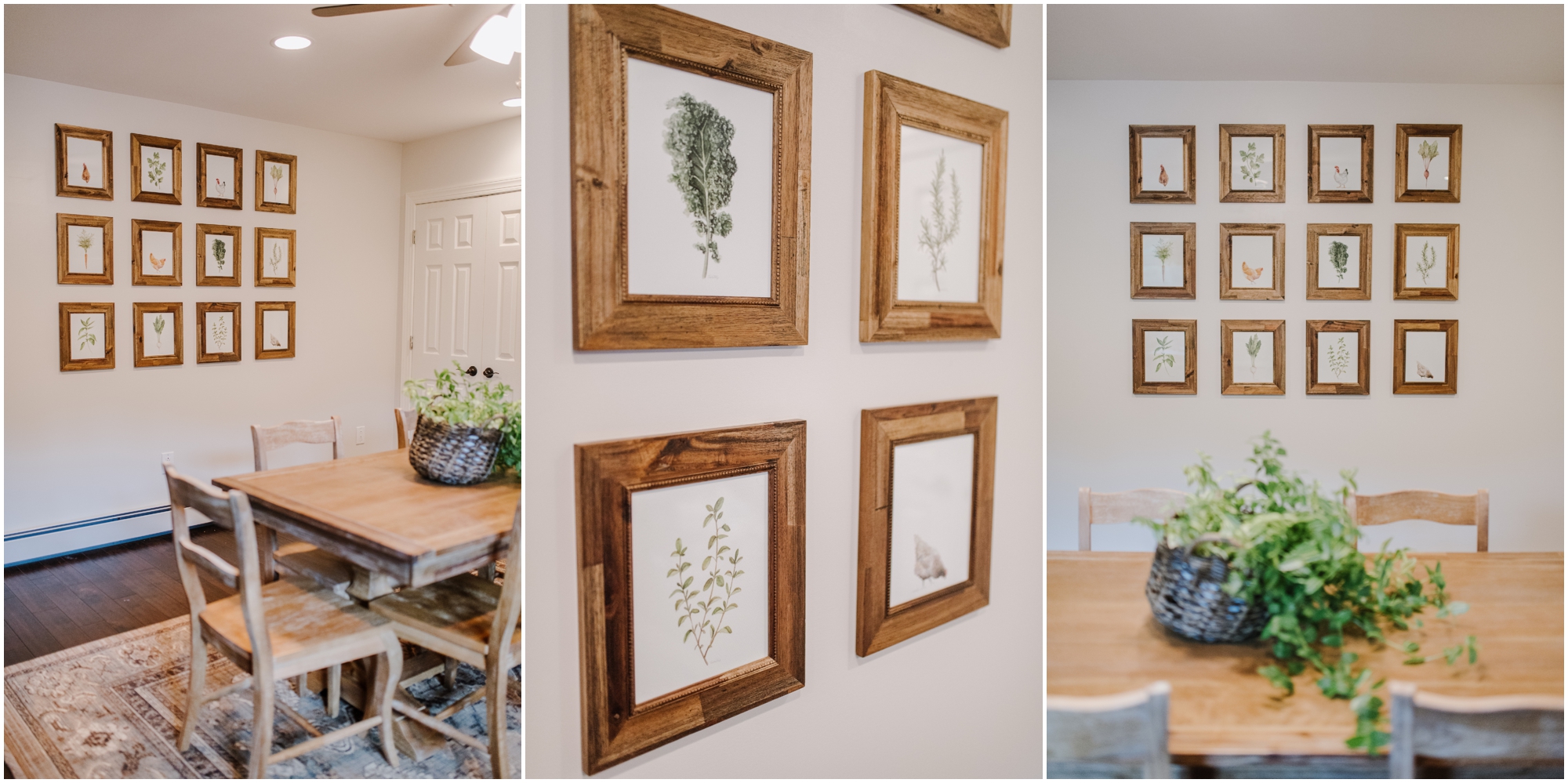 Modern Farmhouse Wall Collage DIY featuring Fox Hollow Studios by Megan Bennett Photography