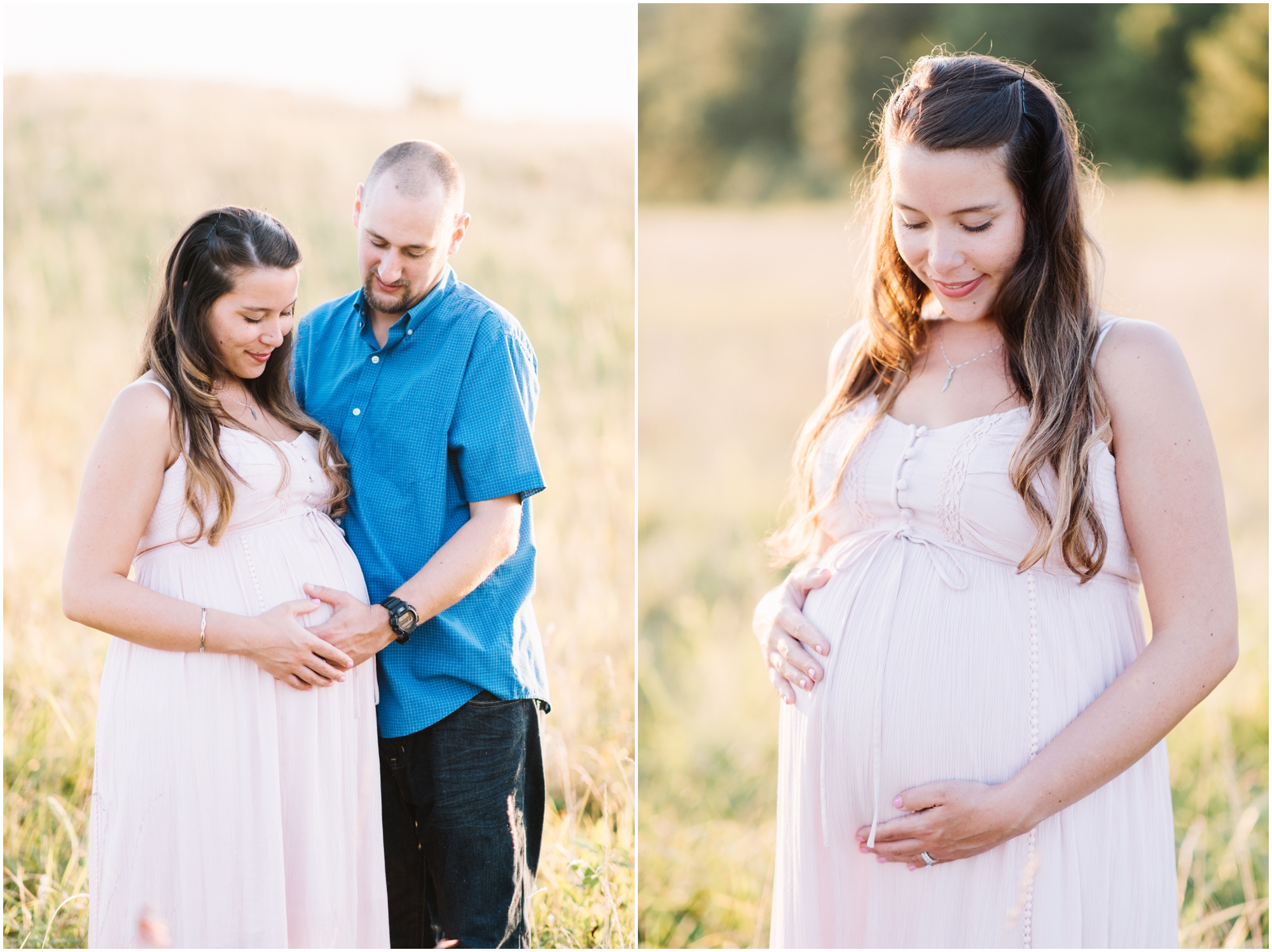 Summer Maternity Portraits at the Howard County Conservancy featuring New Parents by Maryland Photographer Megan Bennett Photography