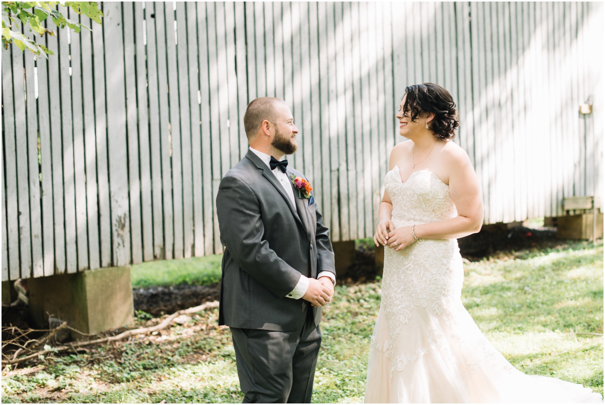 A Summer Wedding at Howard County Conservancy Wedding with Navy bridesmaid dresses and Bright Flowers by Maryland Photographer Megan Bennett Photography