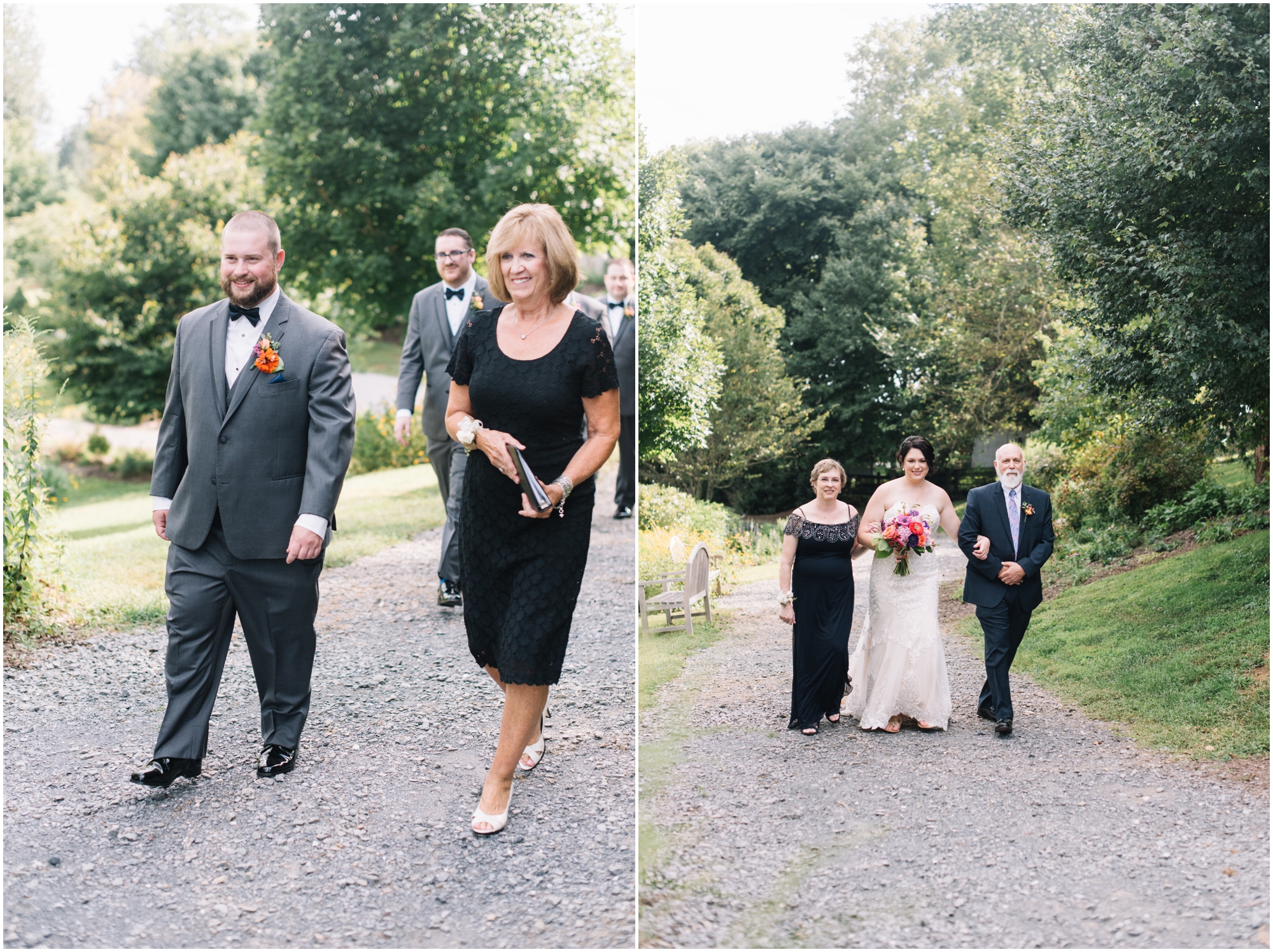 A Summer Wedding at Howard County Conservancy Wedding with Navy bridesmaid dresses and Bright Flowers by Maryland Photographer Megan Bennett Photography