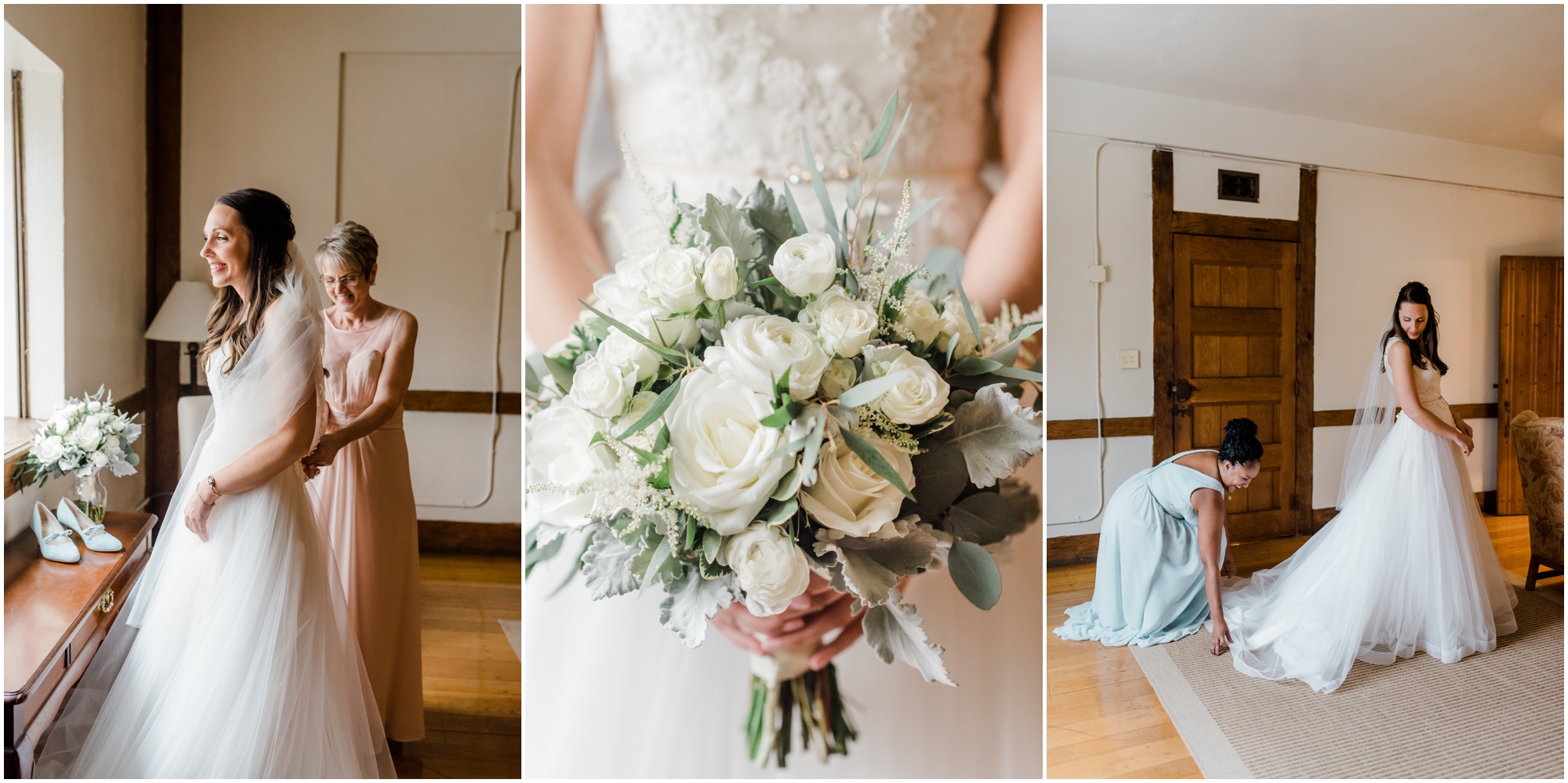 Bride Getting Ready Photos at Maryland Wedding Cloisters Castle by Megan Bennett Photography