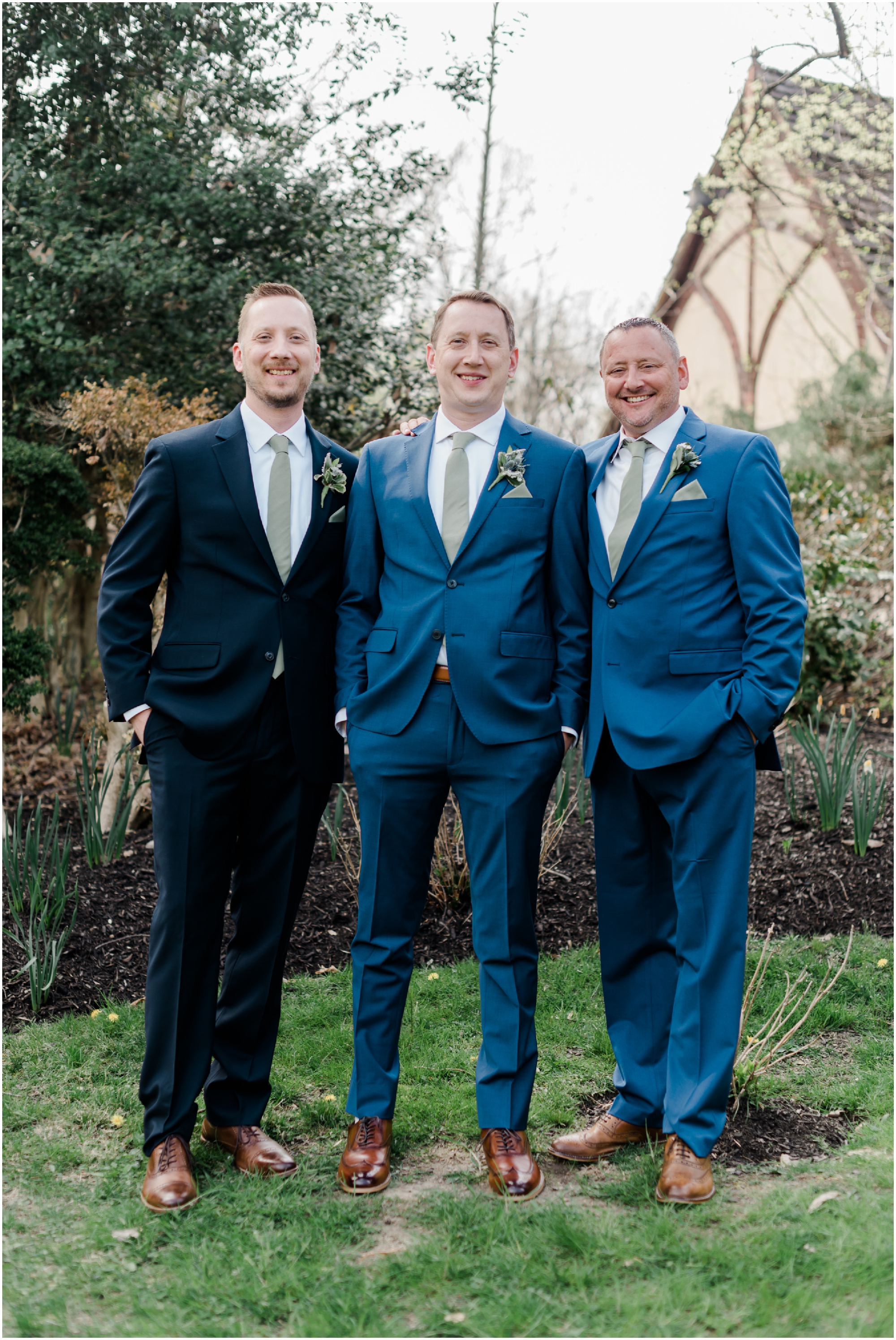 Royal Blue Groomsmen Suits Wedding Day Groom Details by Megan Bennett Photography