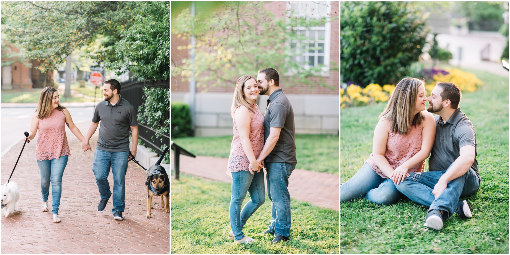 Romantic Spring Engagement Session in Downtown Annapolis Maryland by Maryland Photographer Megan Bennett Photography
