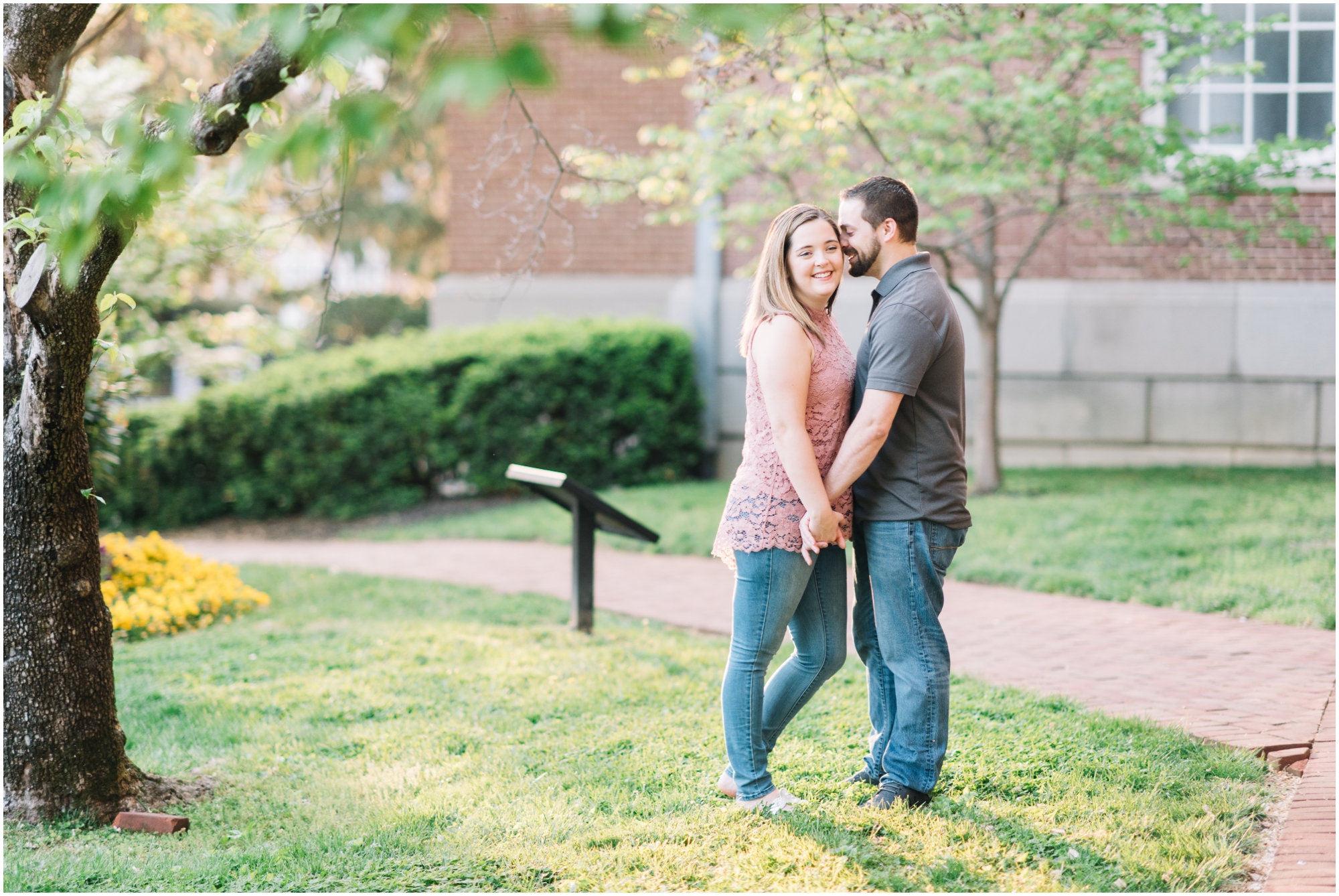 Romantic Spring Engagement Session in Downtown Annapolis Maryland by Maryland Photographer Megan Bennett Photography