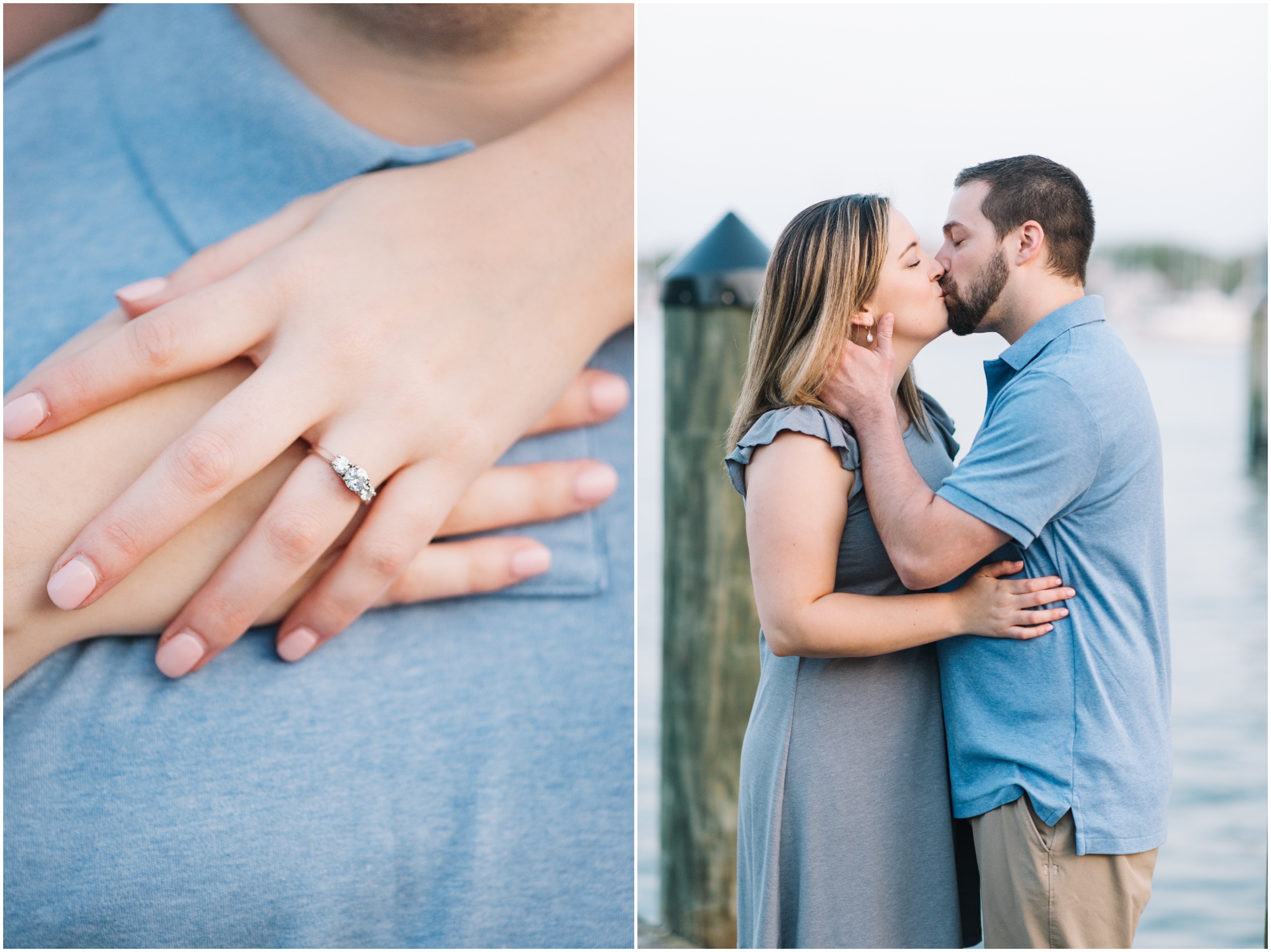 Downtown Annapolis Dock Engagement Photo by Maryland Photographer Megan Bennett Photography