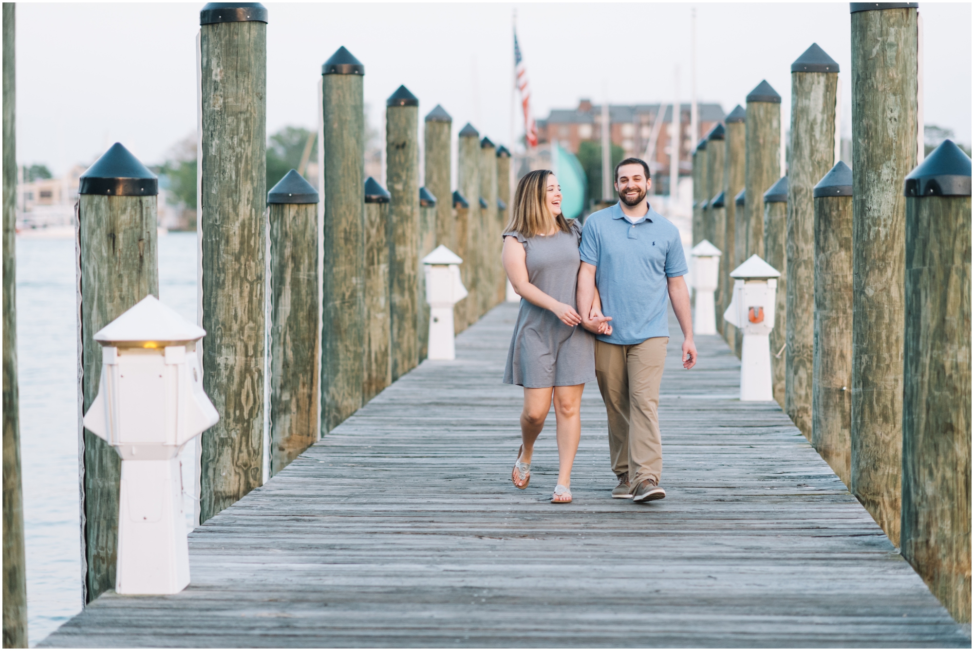 Nautical Engagement Photo in Annapolis Maryland by Megan Bennett Photography