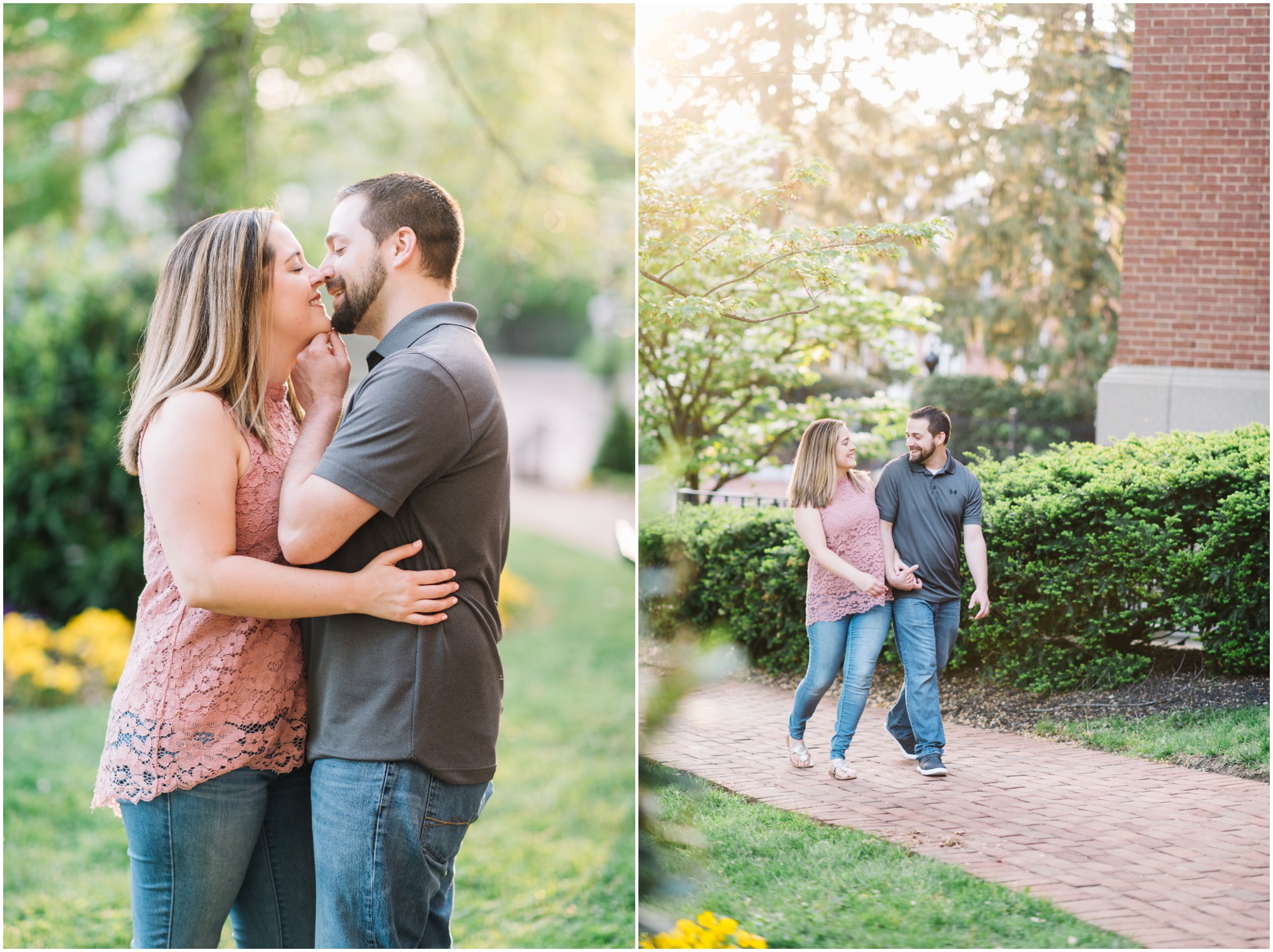 Romantic Spring Engagement Session in Downtown Annapolis Maryland by Maryland Photographer Megan Bennett Photography
