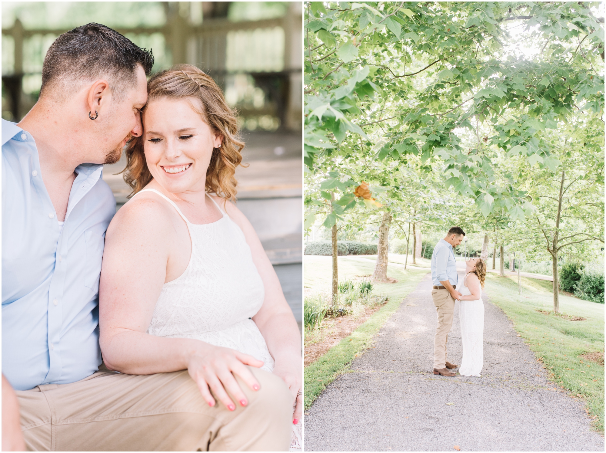 White Dress Engagement Photo Outfits by Maryland Photographer Megan Bennett Photography