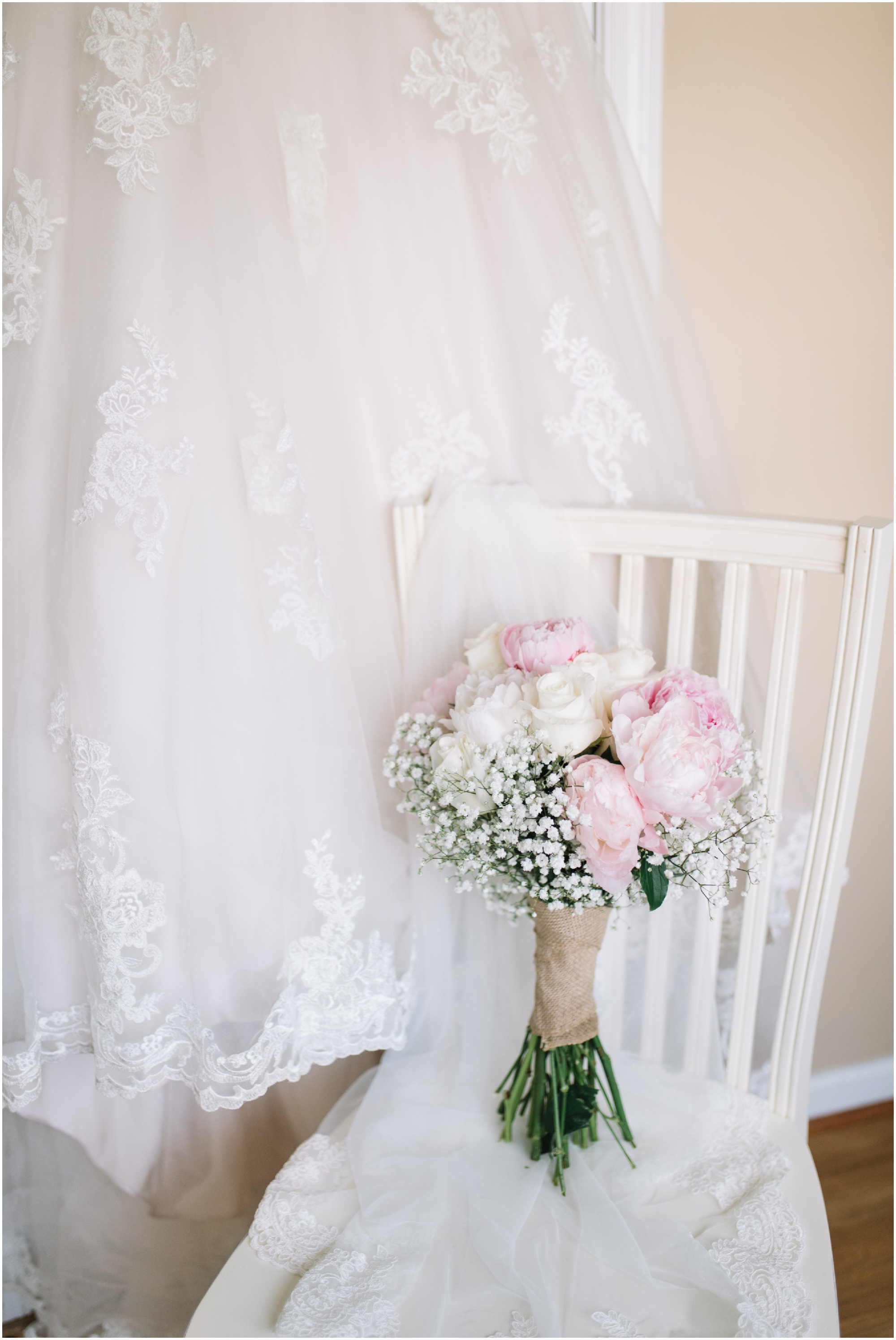 A Southern Maryland Barn Wedding I Megan Bennett Photography I A Blush Pink, Navy, Rustic Maryland Barn Wedding featuring a Farm Setting, Golden Light Portraits, and Large Bridal Party in Brandywine, Maryland #southernmarylandwedding #marylandwedding #marylandweddingphotographer