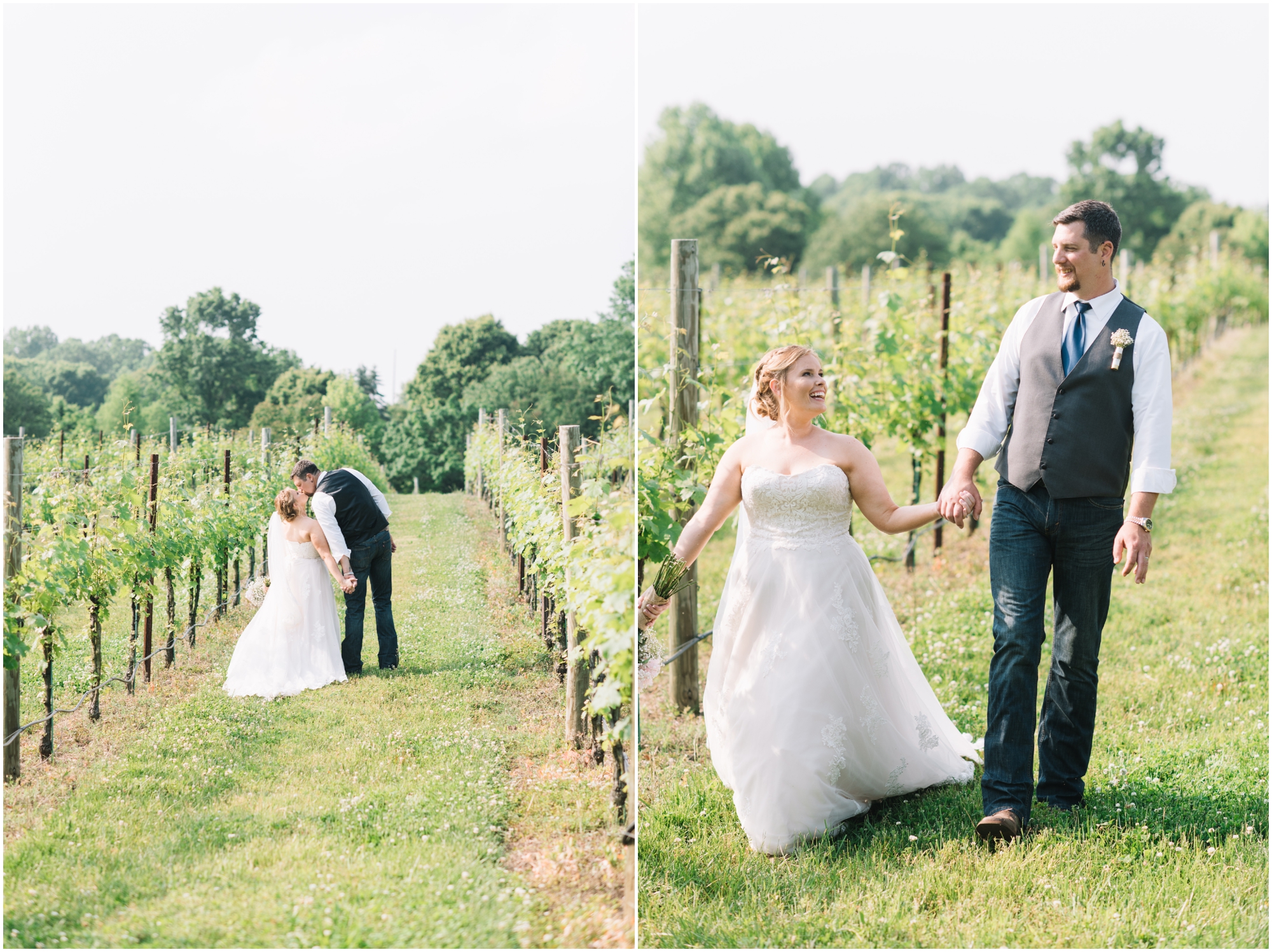 A Southern Maryland Barn Wedding I Megan Bennett Photography I A Blush Pink, Navy, Rustic Maryland Barn Wedding featuring a Farm Setting, Golden Light Portraits, and Large Bridal Party in Brandywine, Maryland #southernmarylandwedding #marylandwedding #marylandweddingphotographer