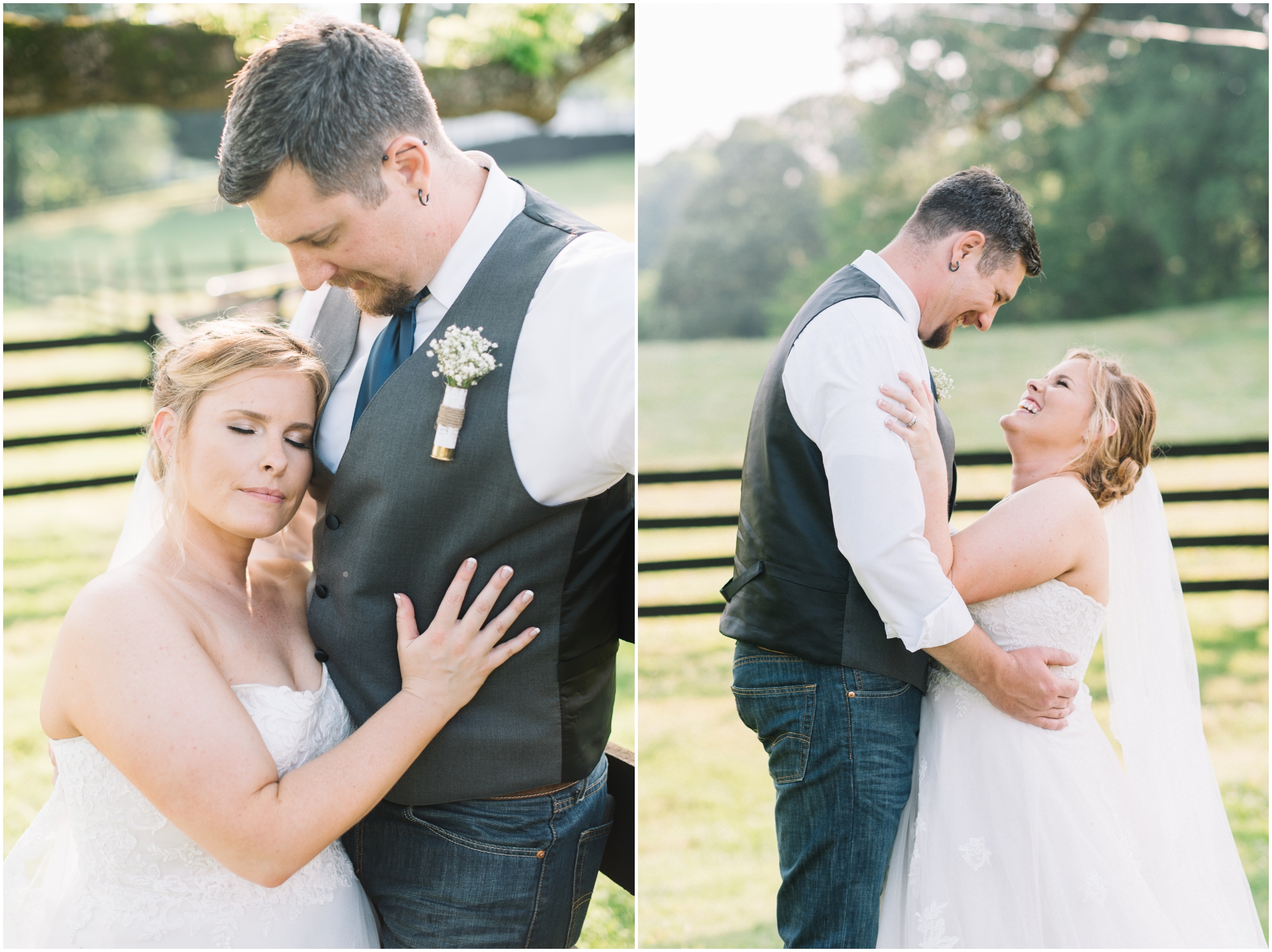 A Southern Maryland Barn Wedding I Megan Bennett Photography I A Blush Pink, Navy, Rustic Maryland Barn Wedding featuring a Farm Setting, Golden Light Portraits, and Large Bridal Party in Brandywine, Maryland #southernmarylandwedding #marylandwedding #marylandweddingphotographer