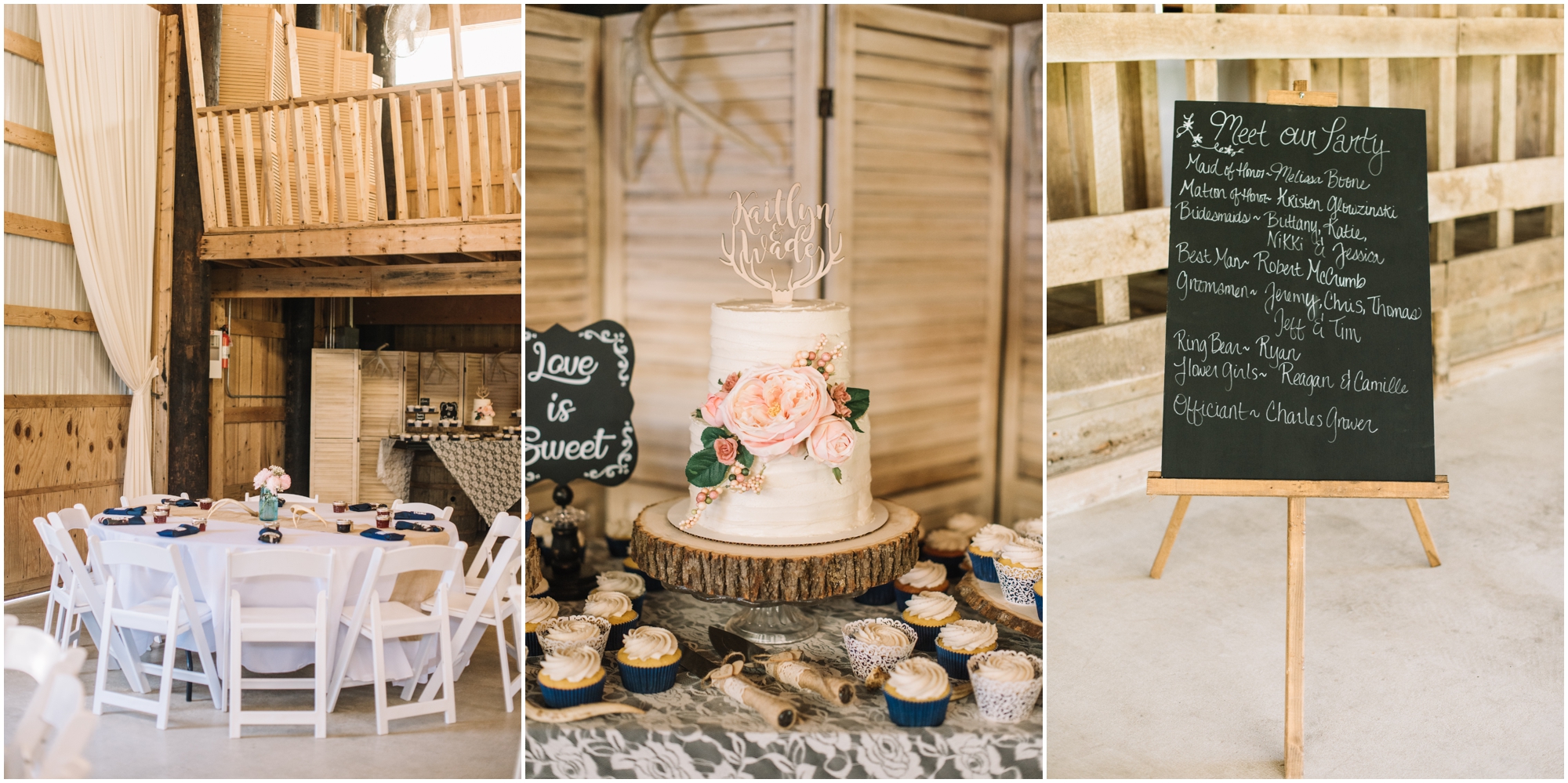 A Southern Maryland Barn Wedding I Megan Bennett Photography I A Blush Pink, Navy, Rustic Maryland Barn Wedding featuring a Farm Setting, Golden Light Portraits, and Large Bridal Party in Brandywine, Maryland #southernmarylandwedding #marylandwedding #marylandweddingphotographer