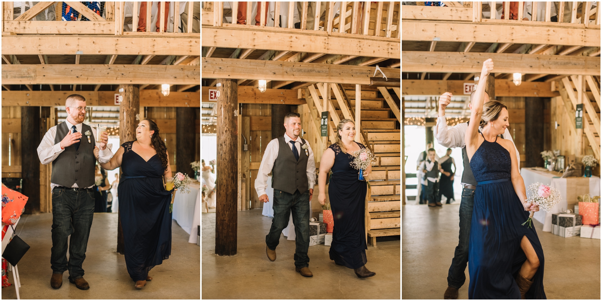 A Southern Maryland Barn Wedding I Megan Bennett Photography I A Blush Pink, Navy, Rustic Maryland Barn Wedding featuring a Farm Setting, Golden Light Portraits, and Large Bridal Party in Brandywine, Maryland #southernmarylandwedding #marylandwedding #marylandweddingphotographer