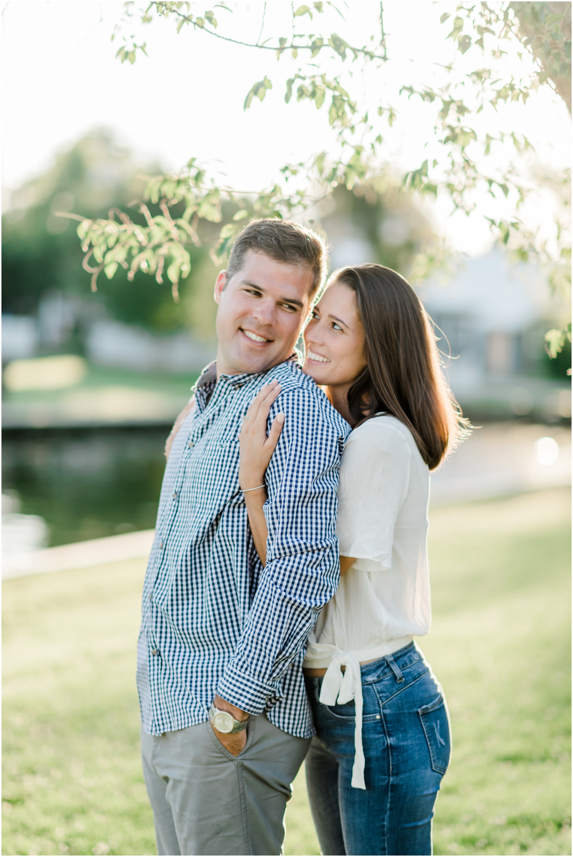 A Romantic and Rustic Nautical Summer Eastern Shore Engagement featuring oysters at the St Michaels dock by Megan Bennett Photography