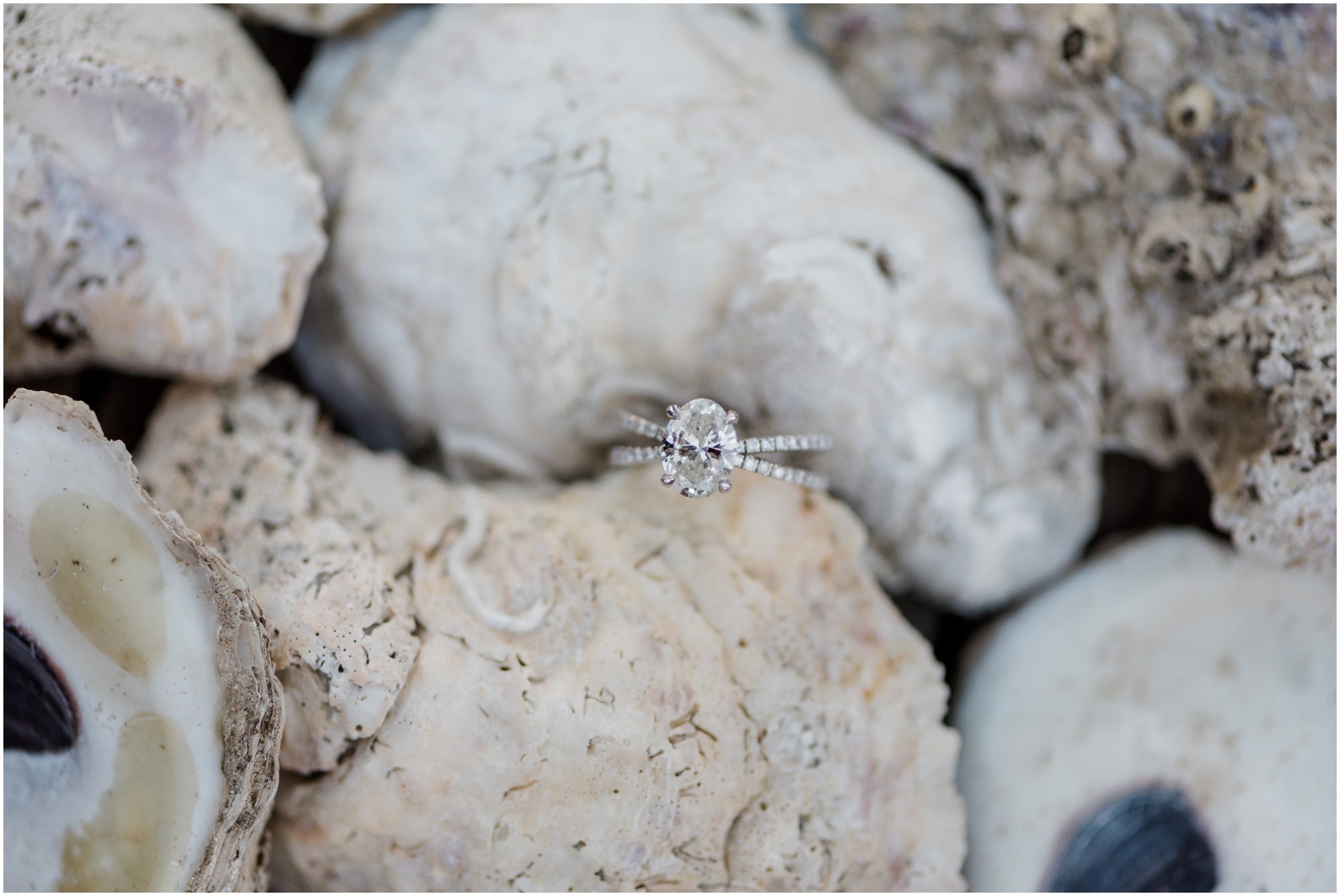 A Romantic and Rustic Nautical Summer Eastern Shore Engagement featuring oysters at the St Michaels dock by Megan Bennett Photography