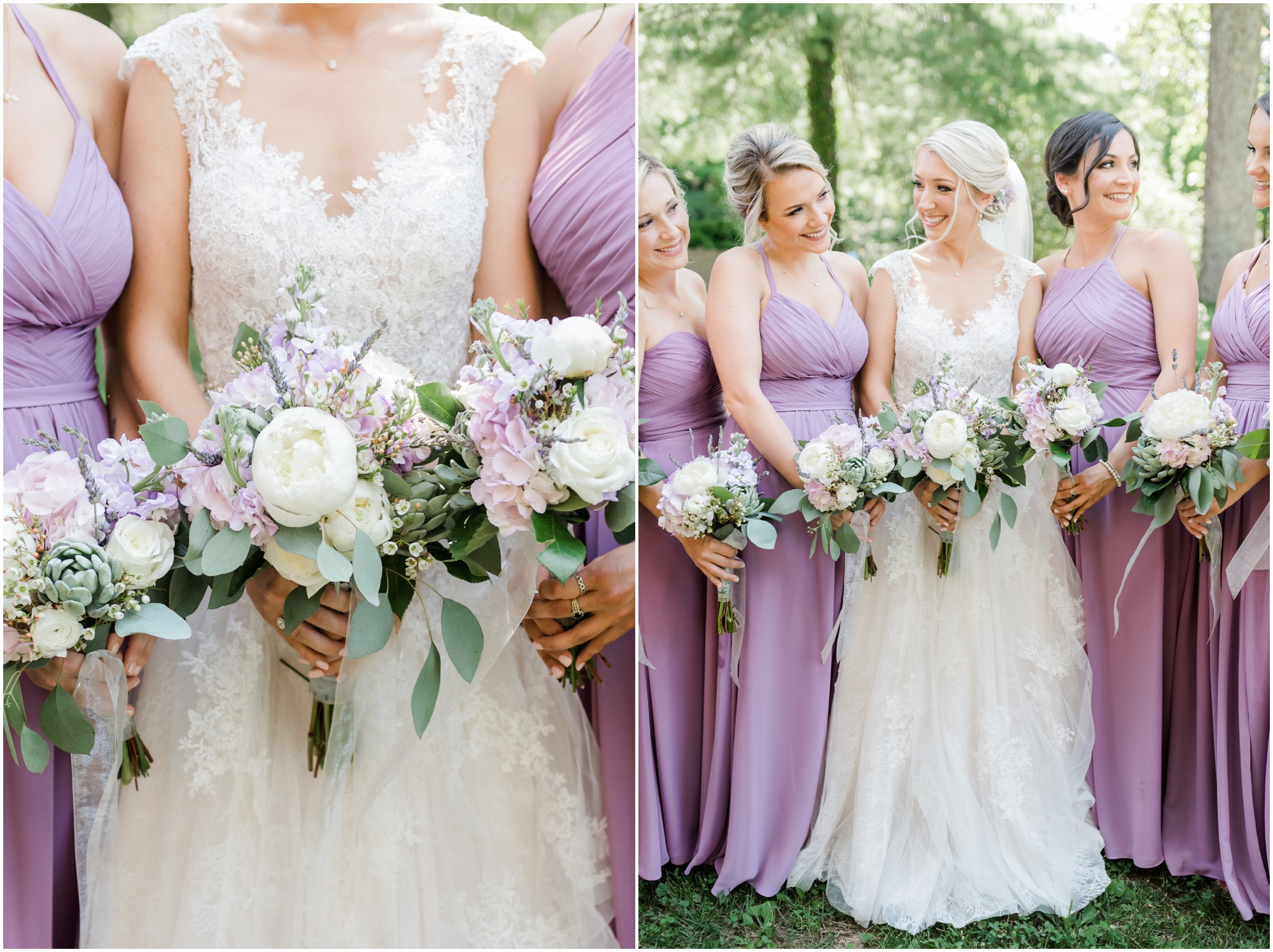 Romantic Summer Winery Wedding featuring purple wedding colors, family heirlooms, and a historic church ceremony at Running Hare Vineyard in Southern Maryland by Wedding Photographer Megan Bennett Photography #runningharevineyard #marylandweddingphotographer #runningharevineyardwedding