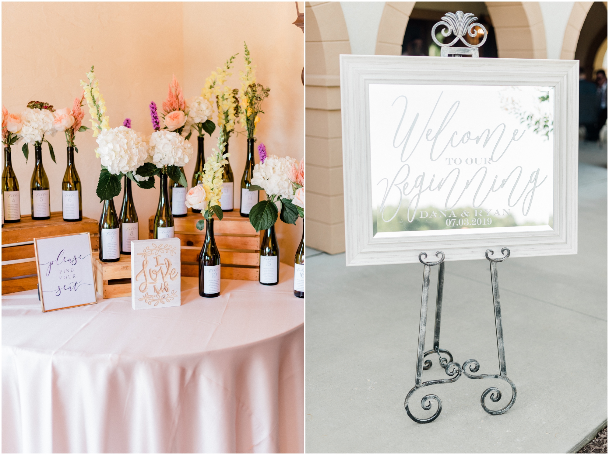 Romantic Summer Winery Wedding featuring purple wedding colors, family heirlooms, and a historic church ceremony at Running Hare Vineyard in Southern Maryland by Wedding Photographer Megan Bennett Photography #runningharevineyard #marylandweddingphotographer #runningharevineyardwedding