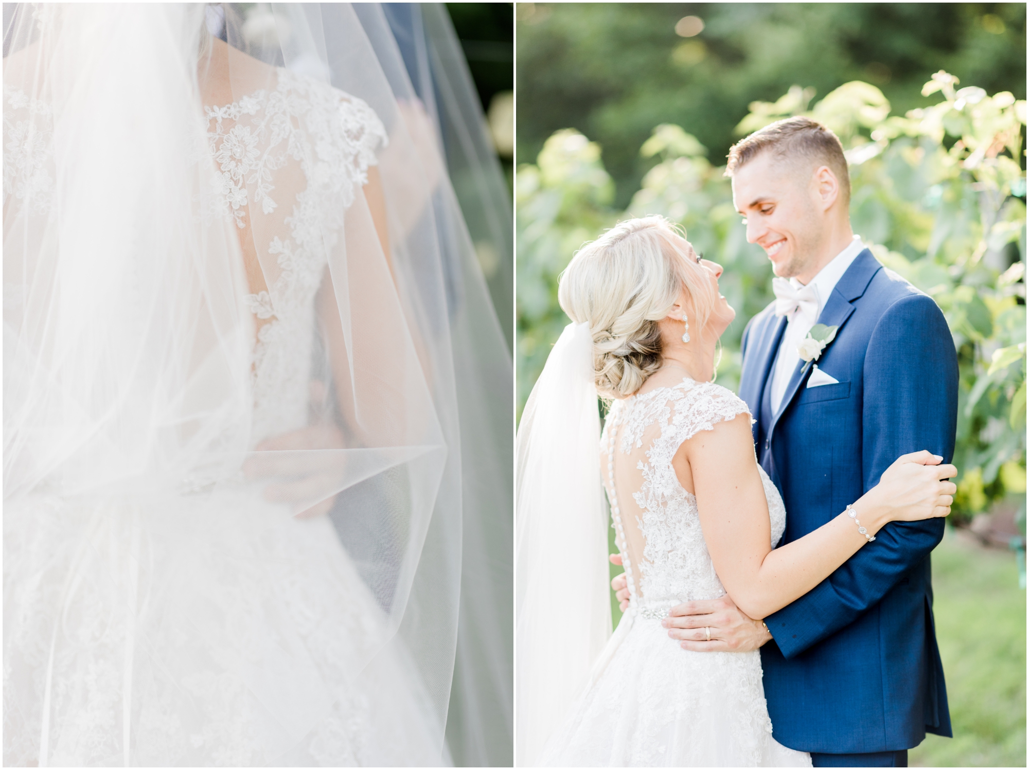 Romantic Summer Winery Wedding featuring purple wedding colors, family heirlooms, and a historic church ceremony at Running Hare Vineyard in Southern Maryland by Wedding Photographer Megan Bennett Photography #runningharevineyard #marylandweddingphotographer #runningharevineyardwedding
