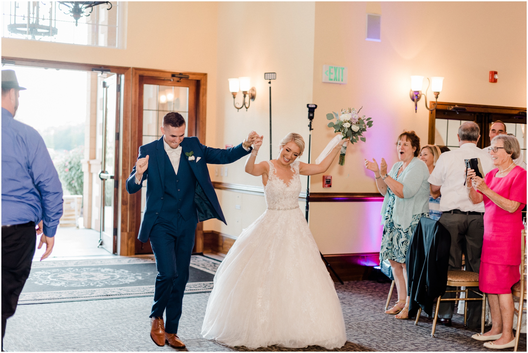 Romantic Summer Winery Wedding featuring purple wedding colors, family heirlooms, and a historic church ceremony at Running Hare Vineyard in Southern Maryland by Wedding Photographer Megan Bennett Photography #runningharevineyard #marylandweddingphotographer #runningharevineyardwedding