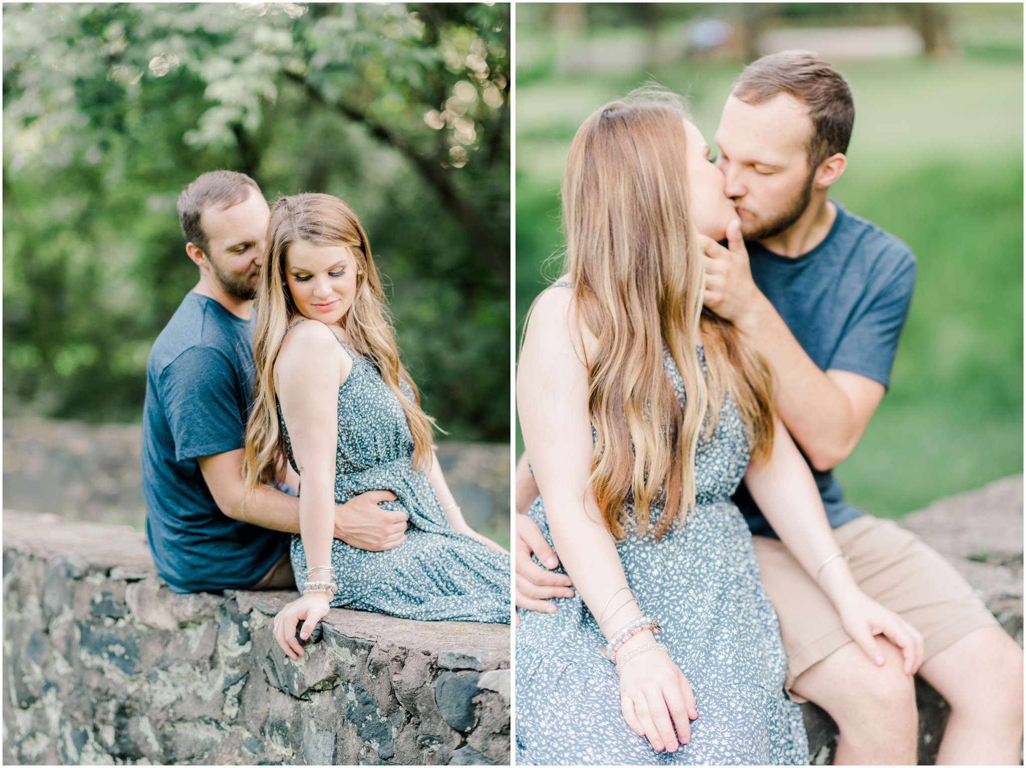 Dreamy Engagement Portraits at the Patapsco Valley State Park in Elkridge Maryland by Maryland Photographer Megan Bennett Photography