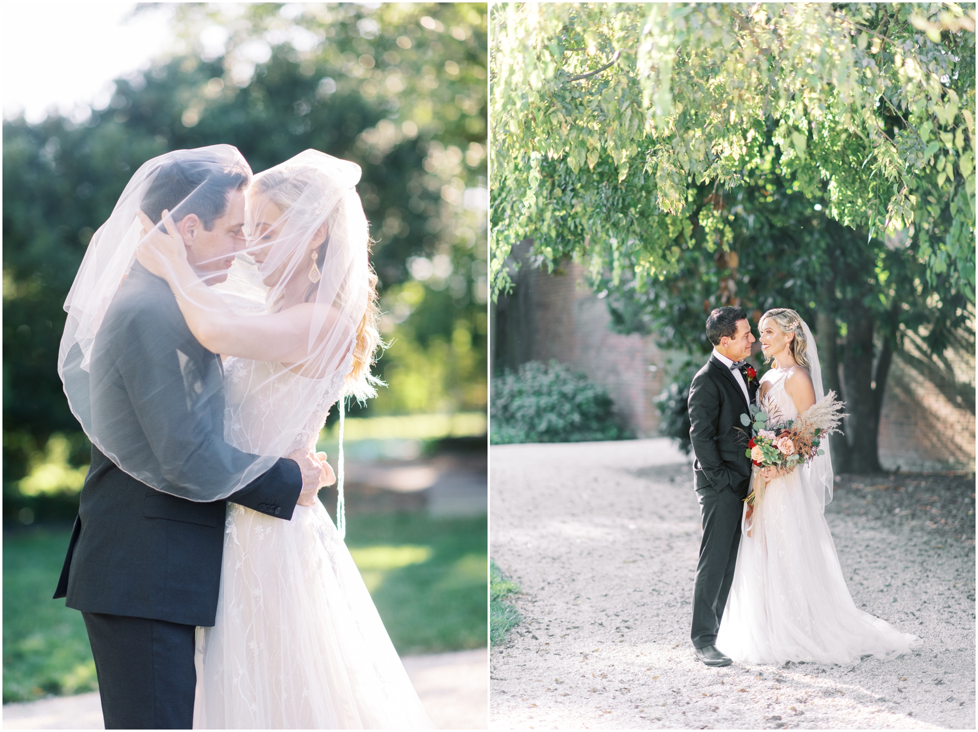 Intimate wedding portraits at Great Oak Manor elopement on Marylands Eastern Shore by fine art wedding photographer Megan Bennett Photography