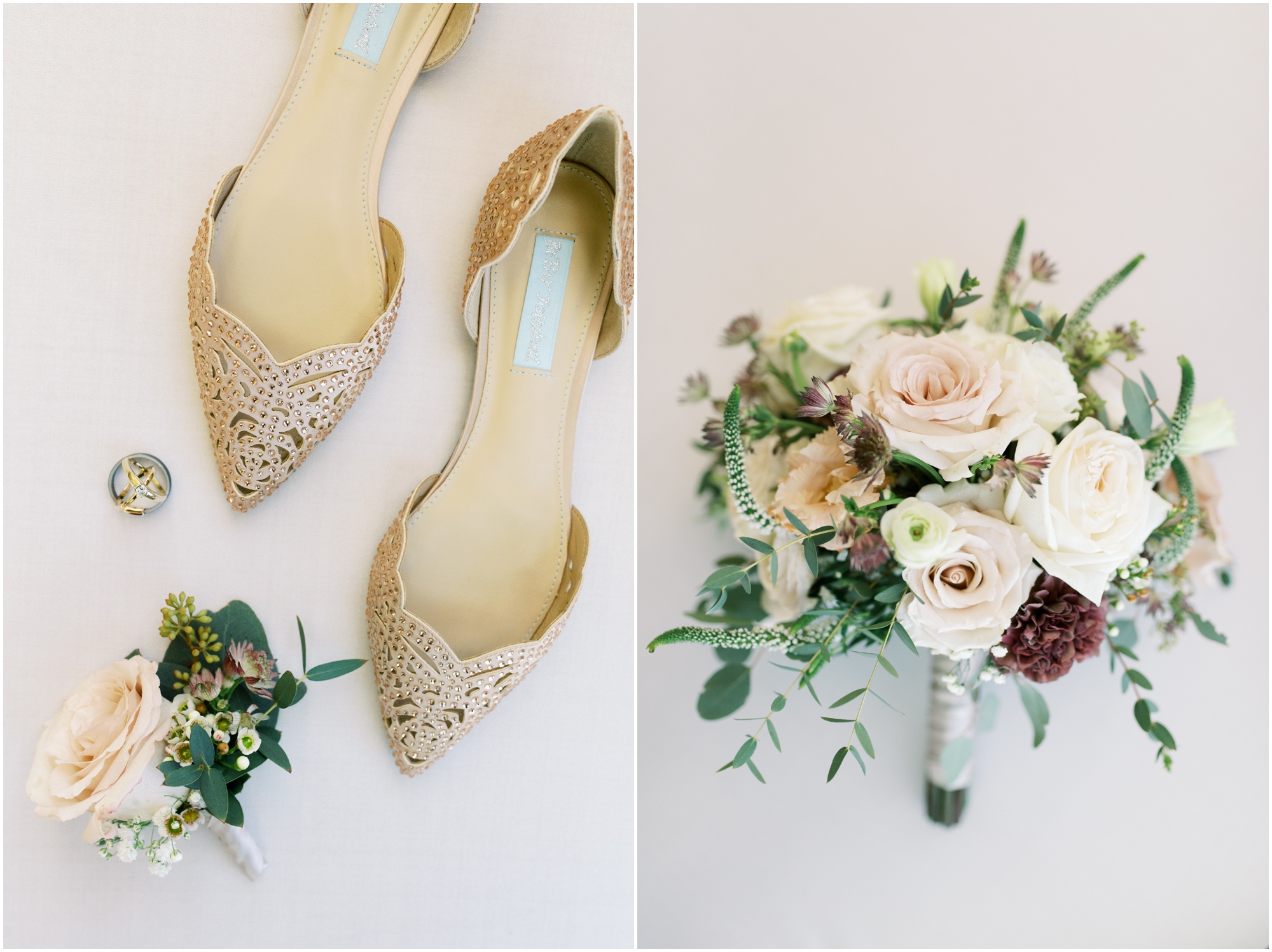 Winter Wedding Blush Pink and Lilac Bouquet by Wedding Photographer Megan Bennett Photography