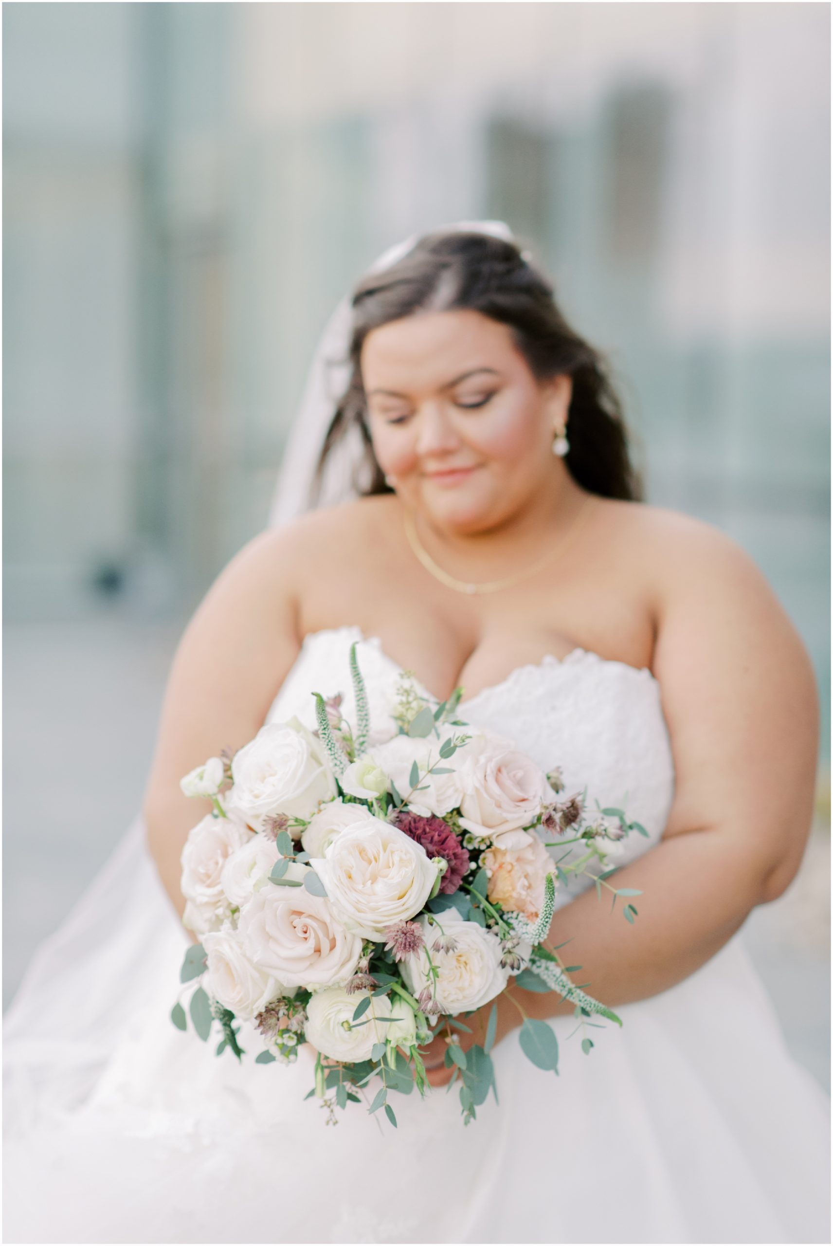 Beautiful Bridal Portrait at Four Seasons Baltimore by Maryland Wedding Photographer Megan Bennett Photography