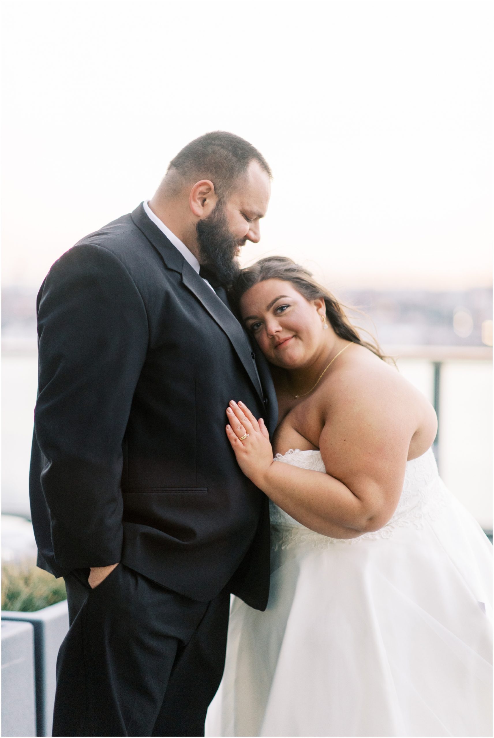 Romantic Bride and Groom Portraits at Four Seasons Baltimore