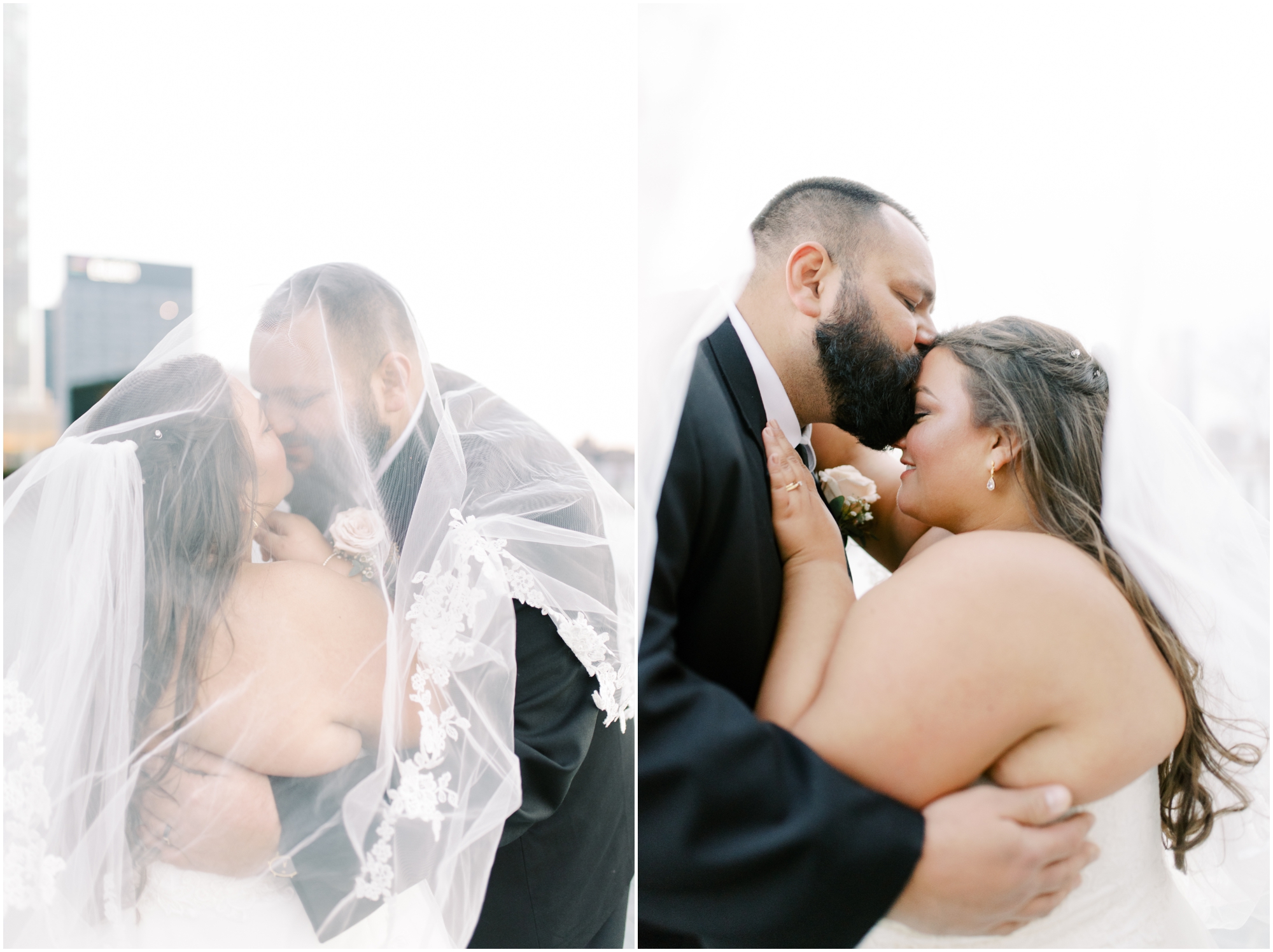 Romantic Bride and Groom Portraits at Four Seasons Baltimore