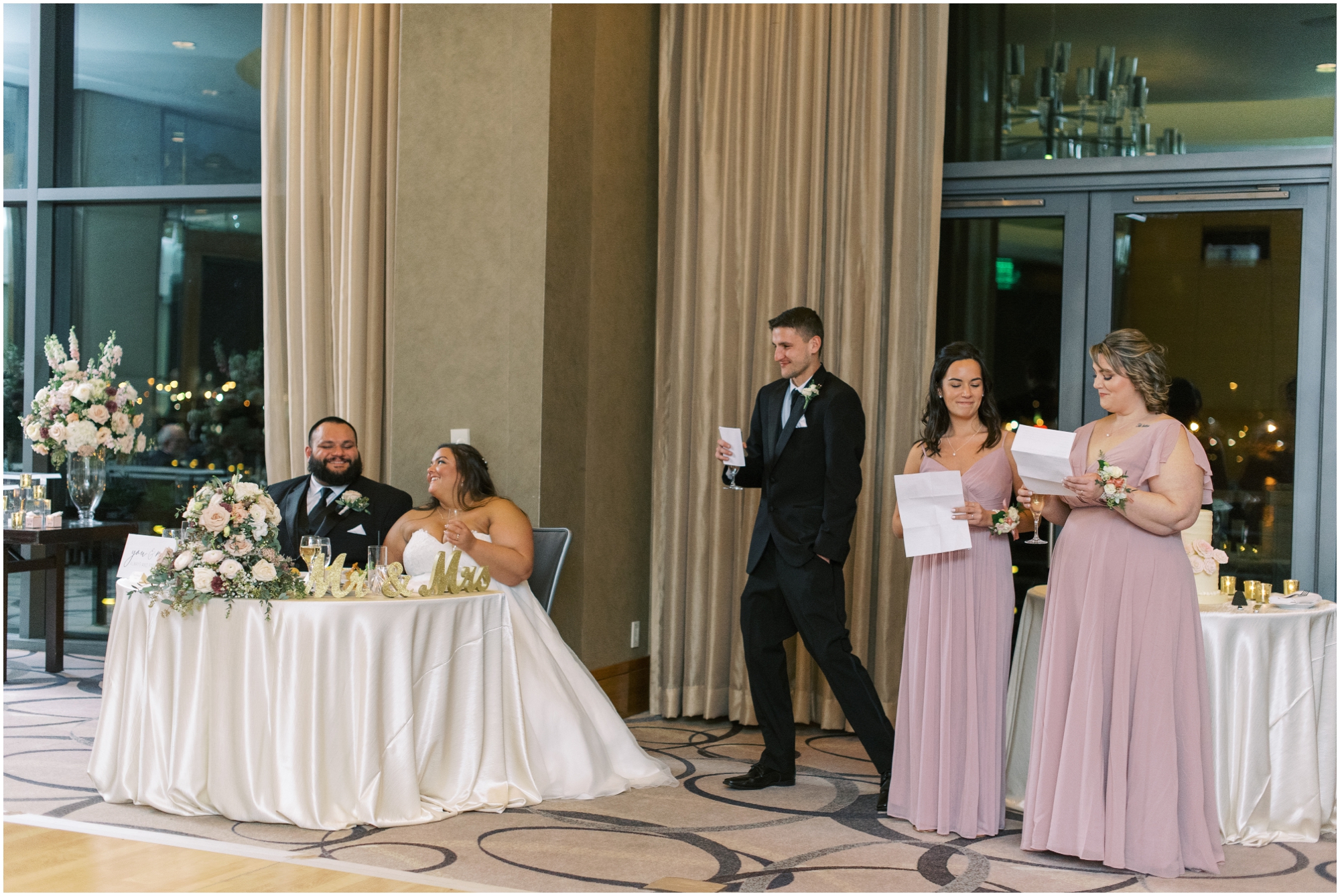 Four Seasons Baltimore Wedding Reception by Maryland Photographer Megan Bennett Photography