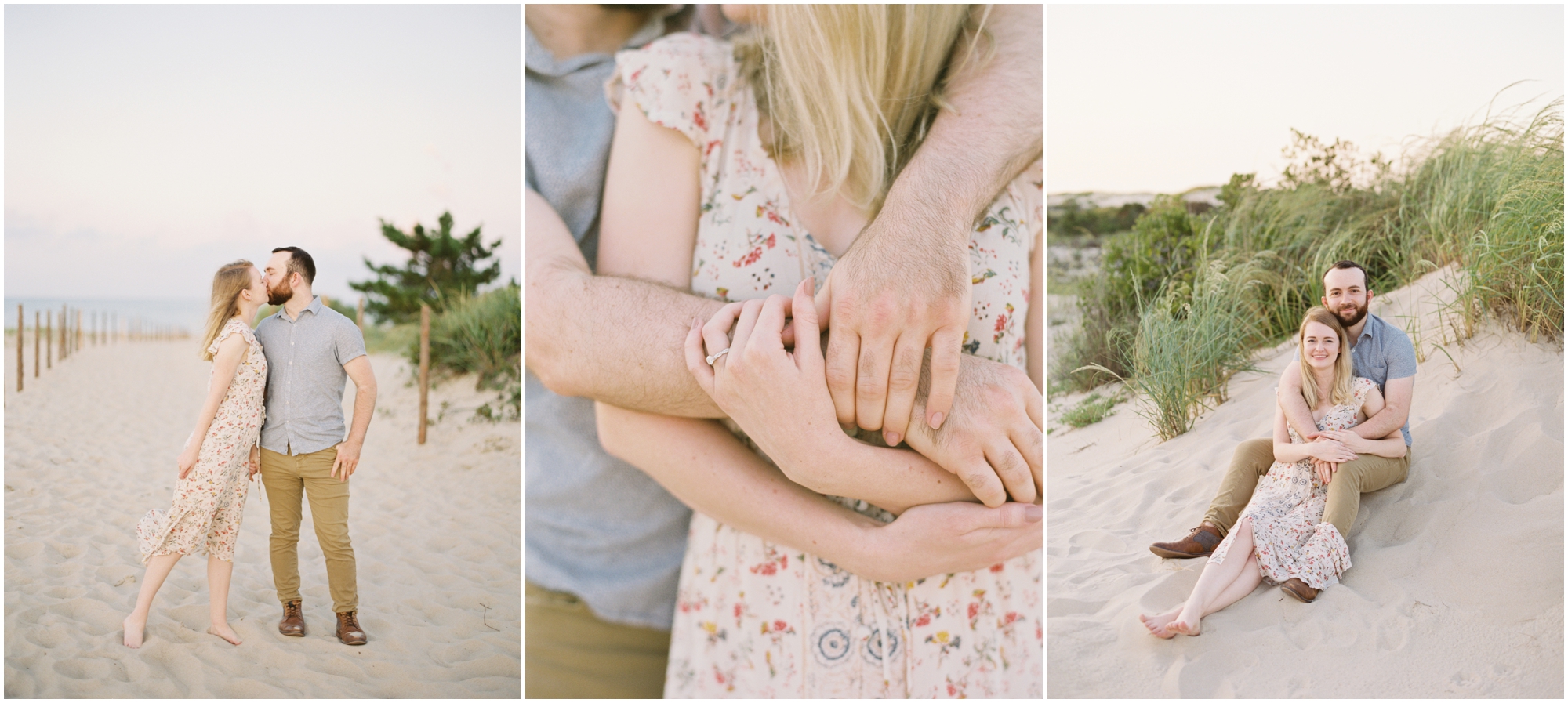 Maryland Beach Proposal by Annapolis Wedding Photographer Megan Bennett Photography 
