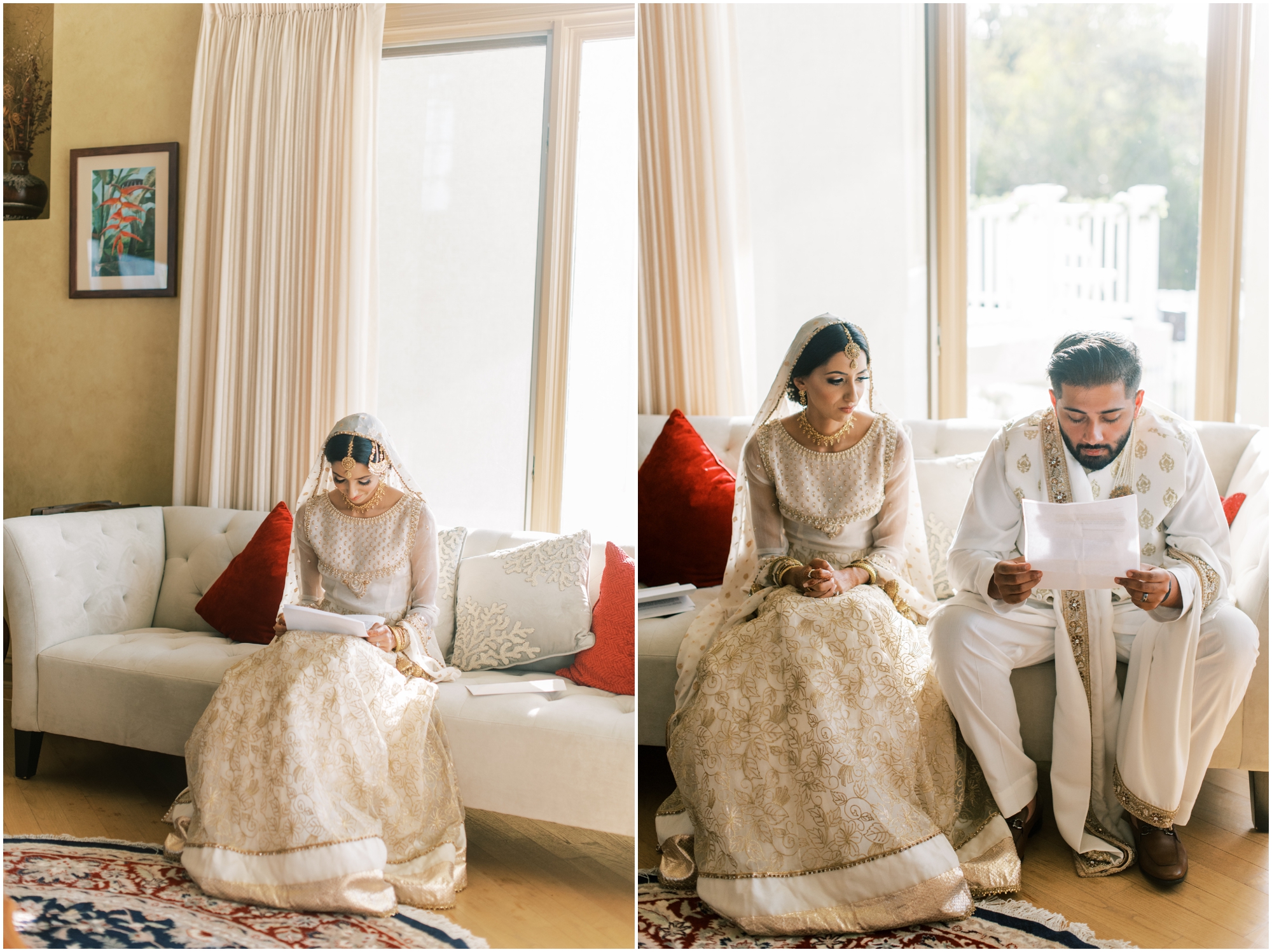 Luxury Backyard South Asian Wedding Ceremony by Fine Art Film Photographer Megan Bennett Photography
