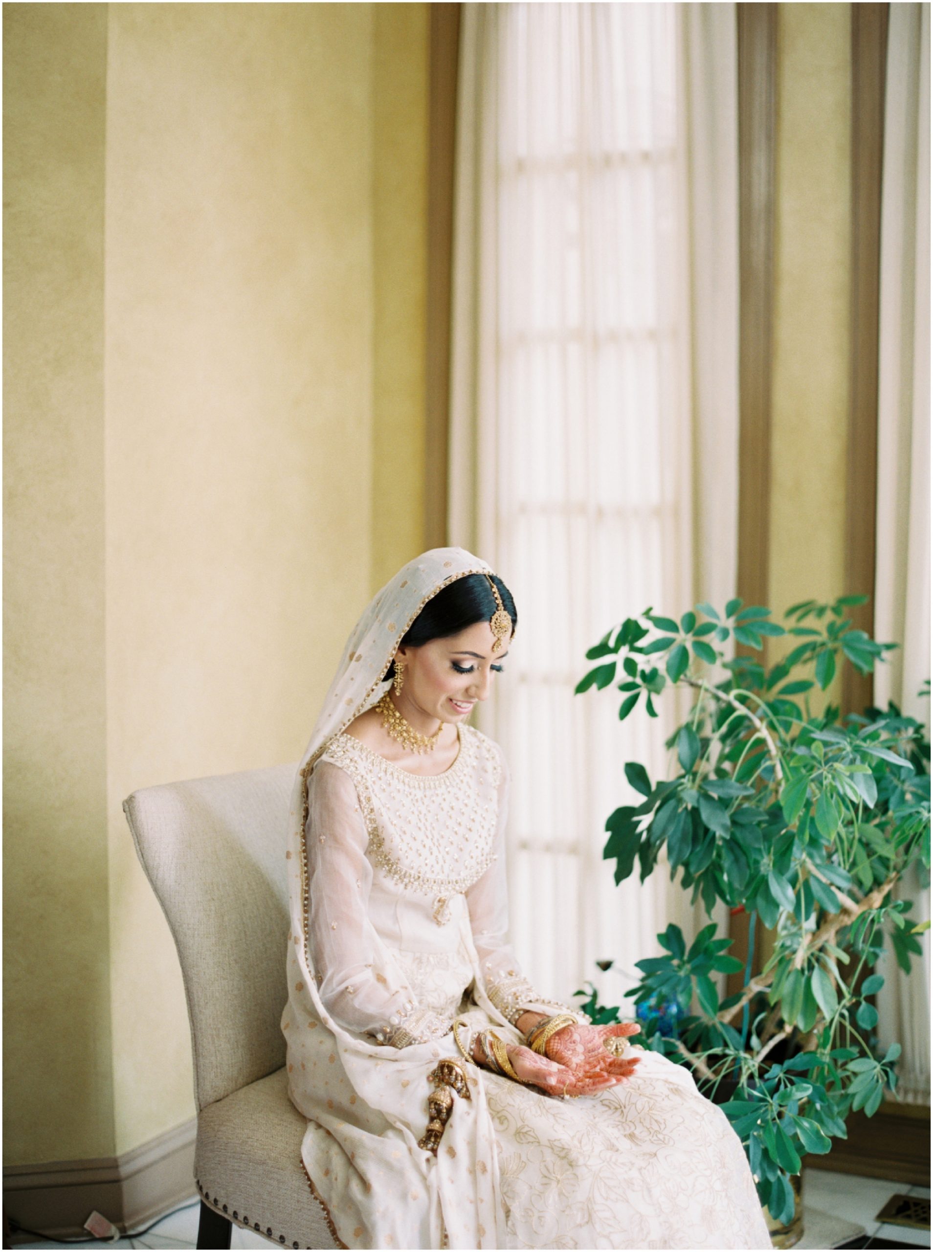 Luxury Backyard South Asian Wedding Ceremony by Fine Art Film Photographer Megan Bennett Photography