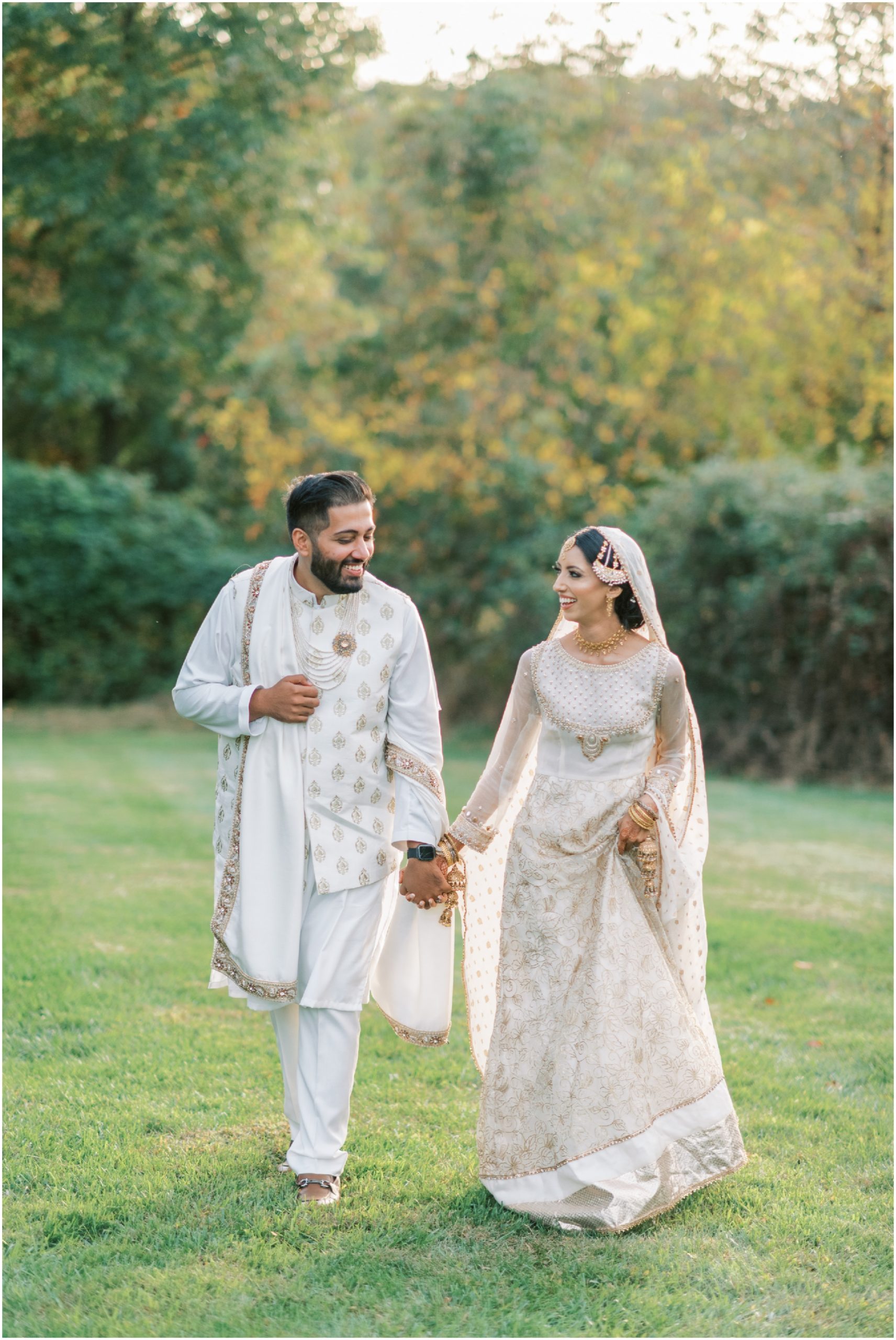 Luxury Backyard South Asian Wedding Ceremony by Fine Art Film Photographer Megan Bennett Photography