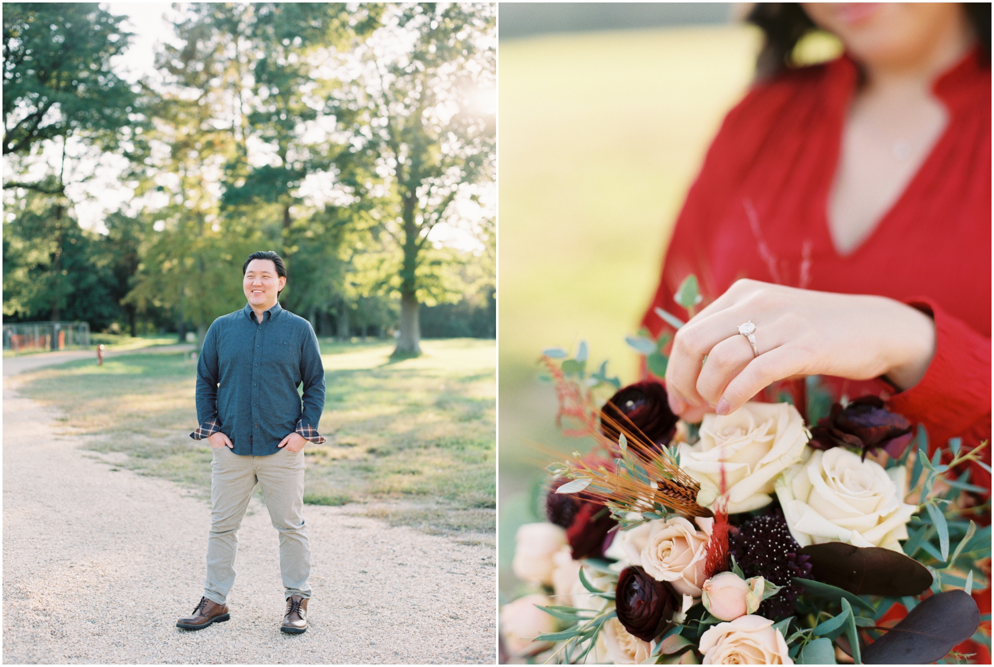Romantic Fall Engagement photo