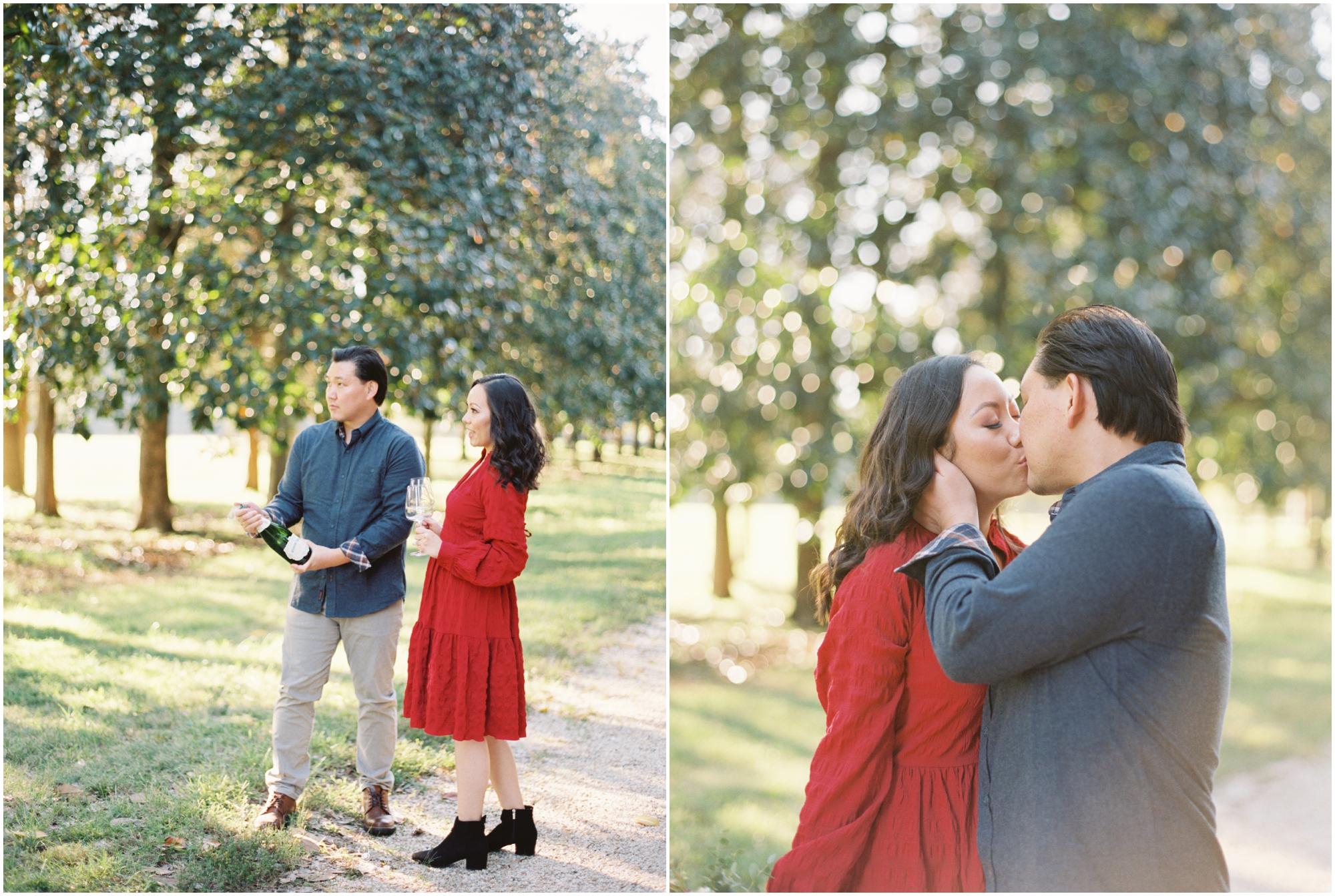 Champagne Toast Engagement Portraits Maryland Fine Art Wedding Photographer Megan Bennett Photography