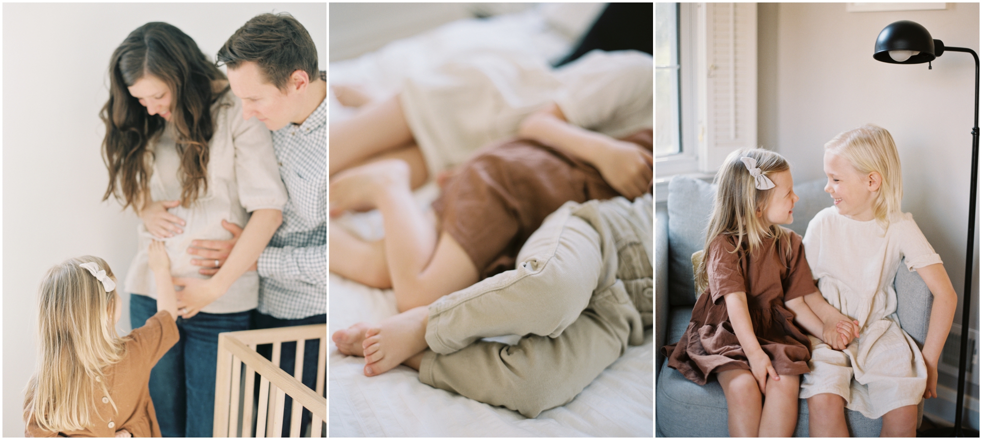 Adorable family photos in Baltimore Maryland by Fine Art Film Photographer Megan Bennett Photography