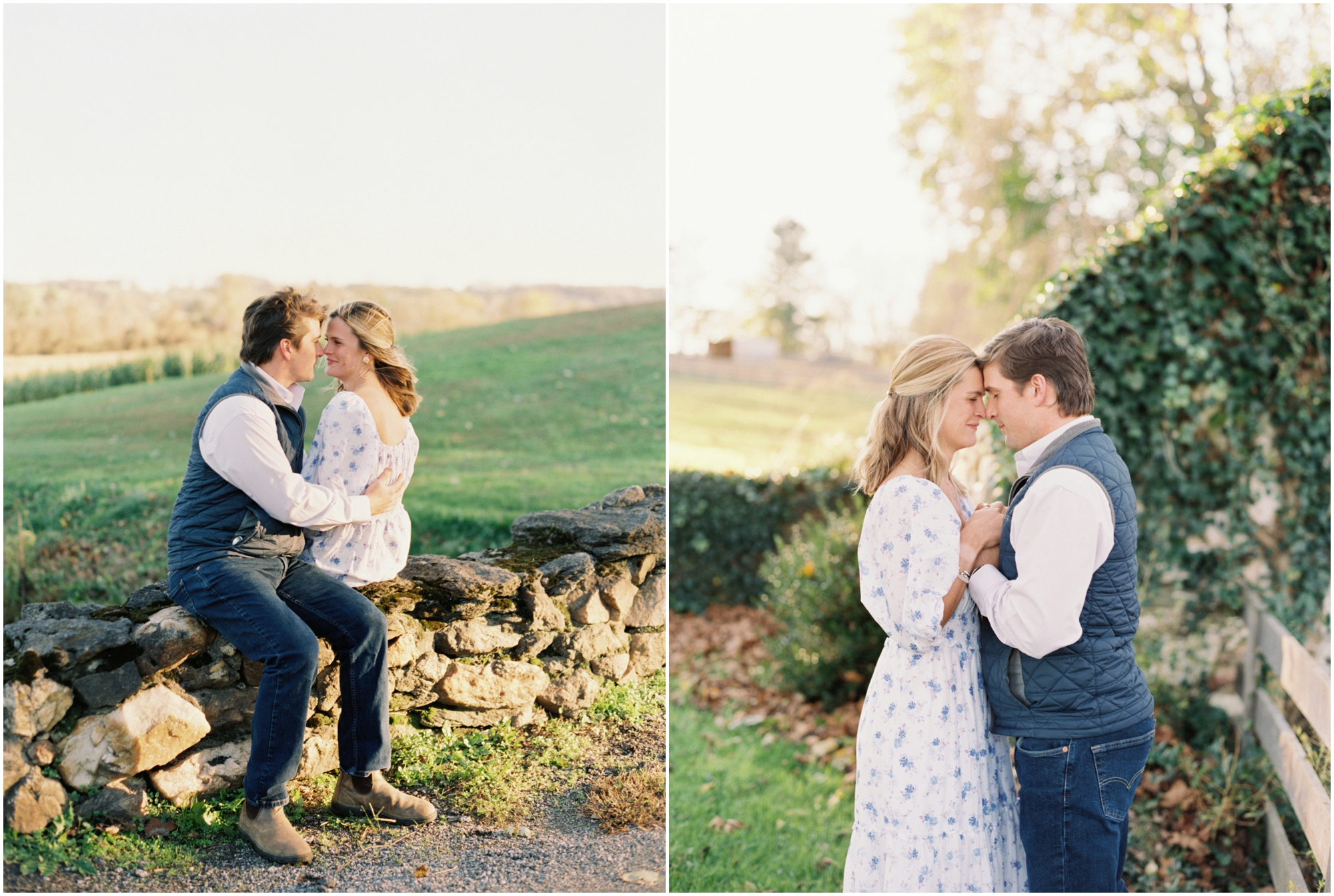 Romantic Family Farm Engagement in Baldwin Maryland by Maryland Wedding Photographer Megan Bennett Photography