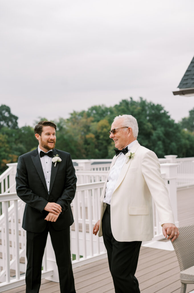 Groom and Father of the Bride Chatting